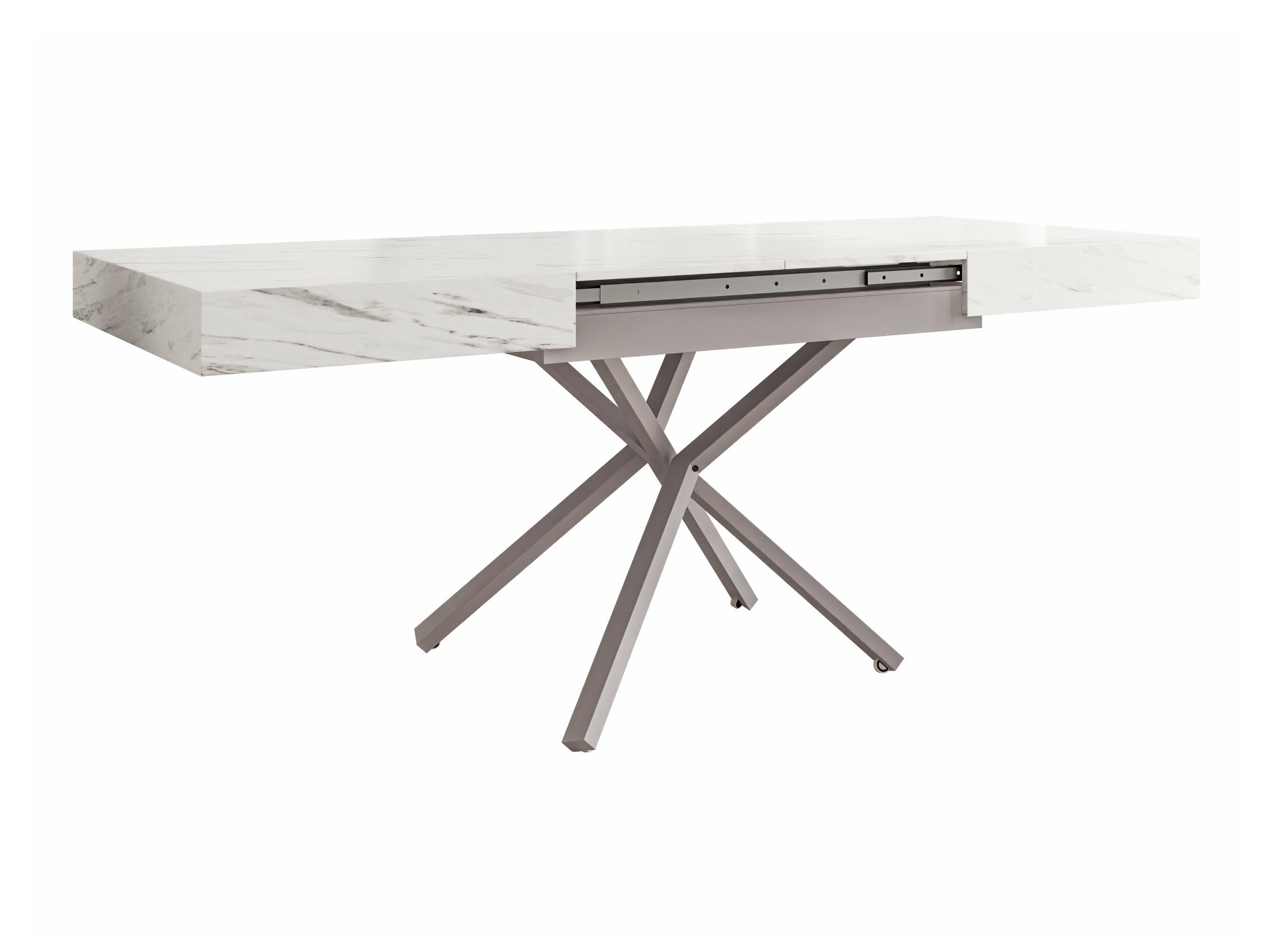 Coffee table transformer Oswego 177 (White marble)
