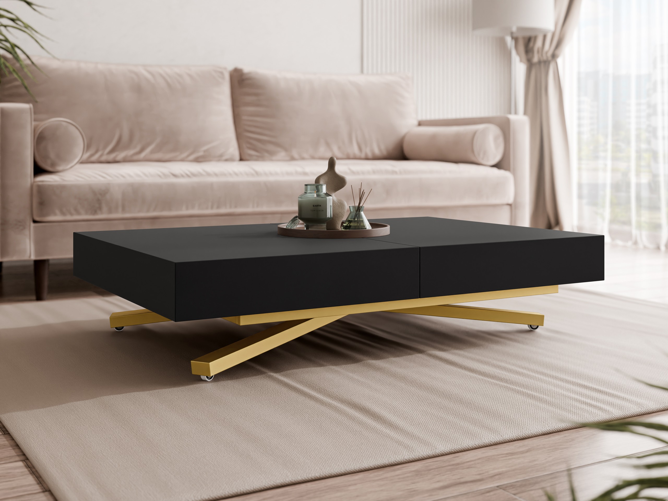 Coffee table transformer Oswego 178 (Black)
