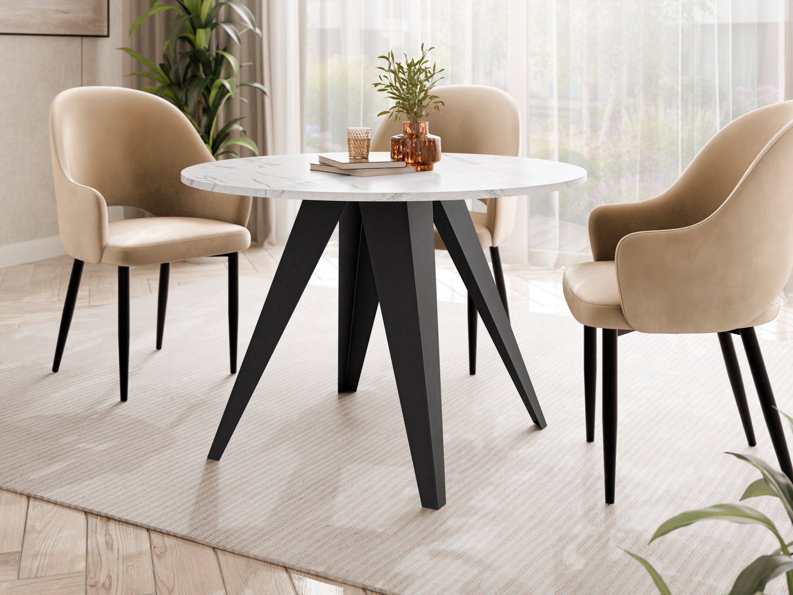 Table Oswego 175 (White marble)