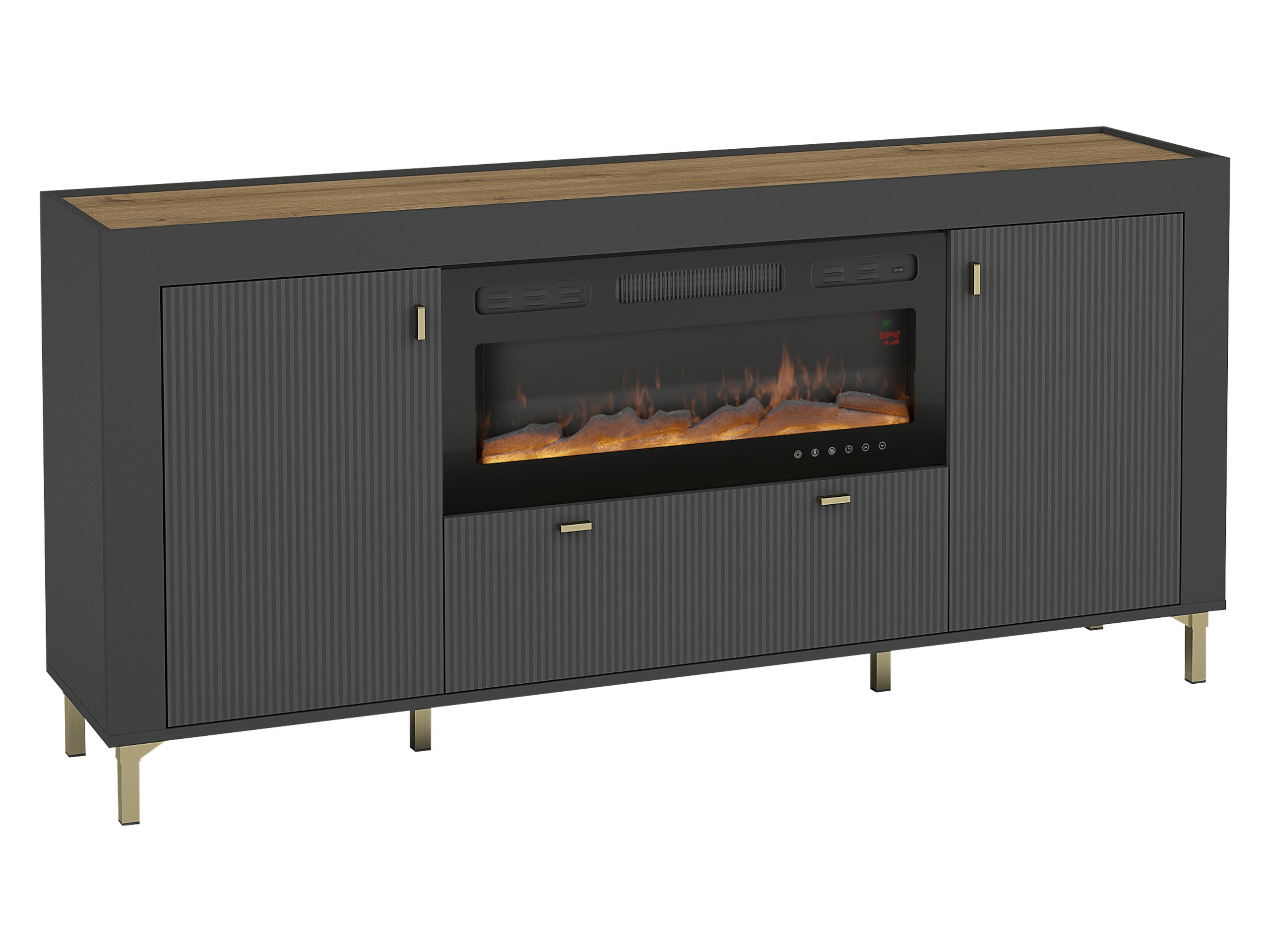 Chest of drawers Mormavu 110 (Matte black)