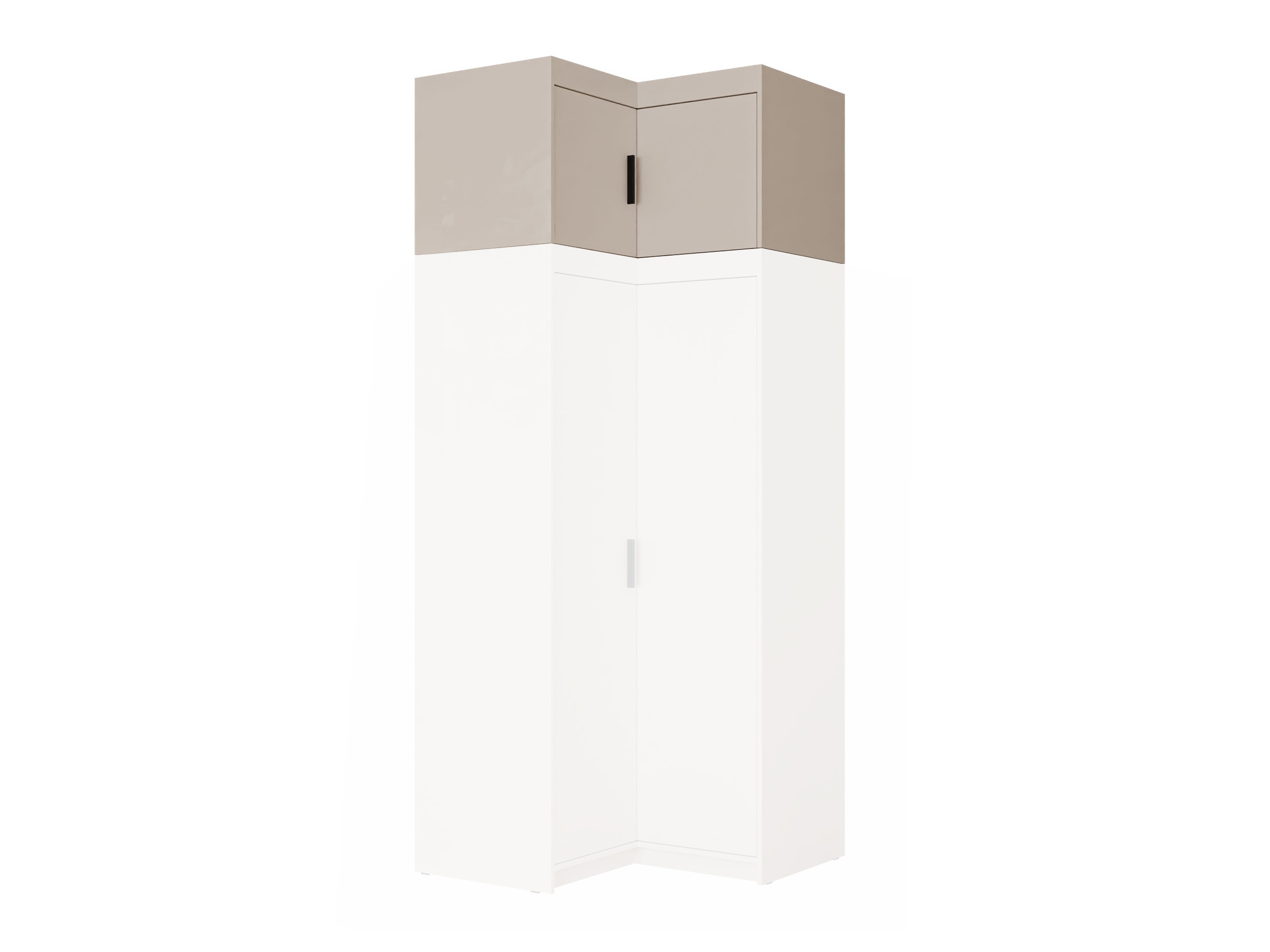 Corner cabinet Novduni 118 (Beige)