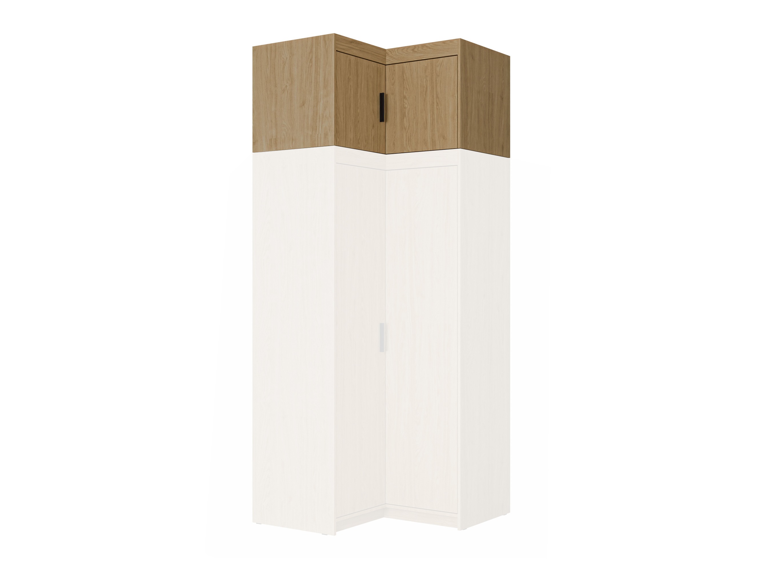 Corner cabinet Novduni 118 (Oak)