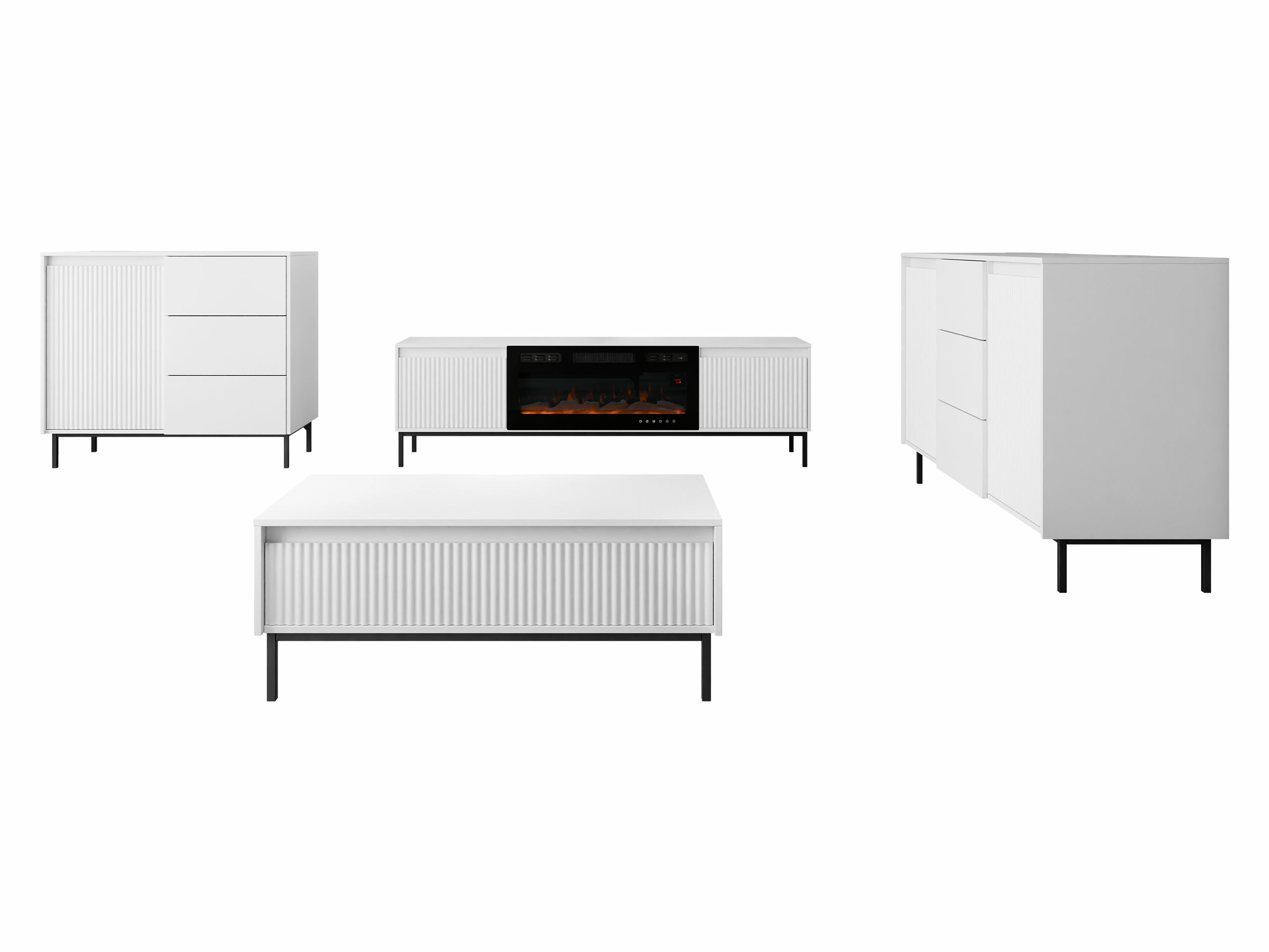 Living room set Comfivo Delruva 109 (White)