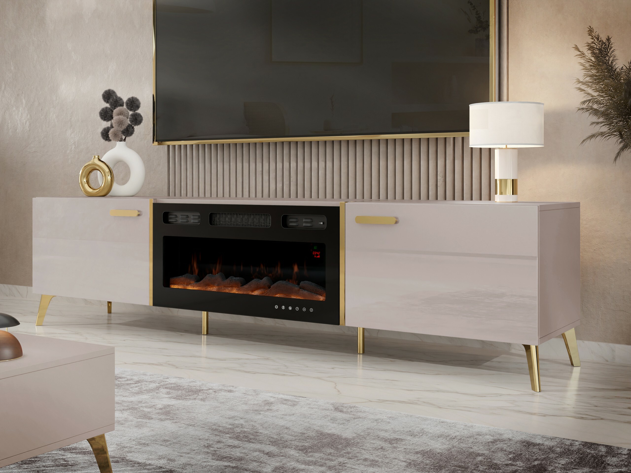 TV stand Comfivo Capella III (Cashmere + Glossy cashmere)