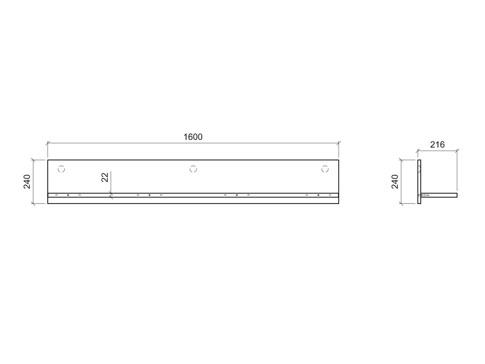 Wall shelf Numeri 104