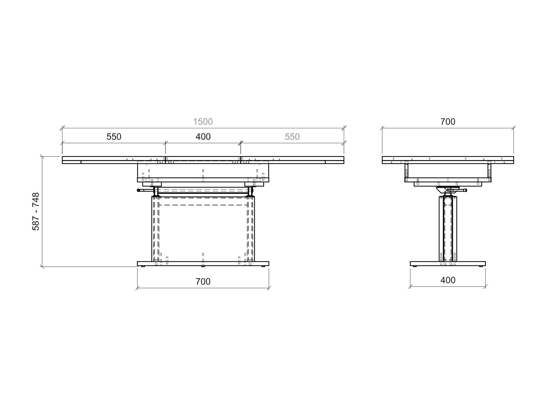 Transforming coffee table Numeri 113