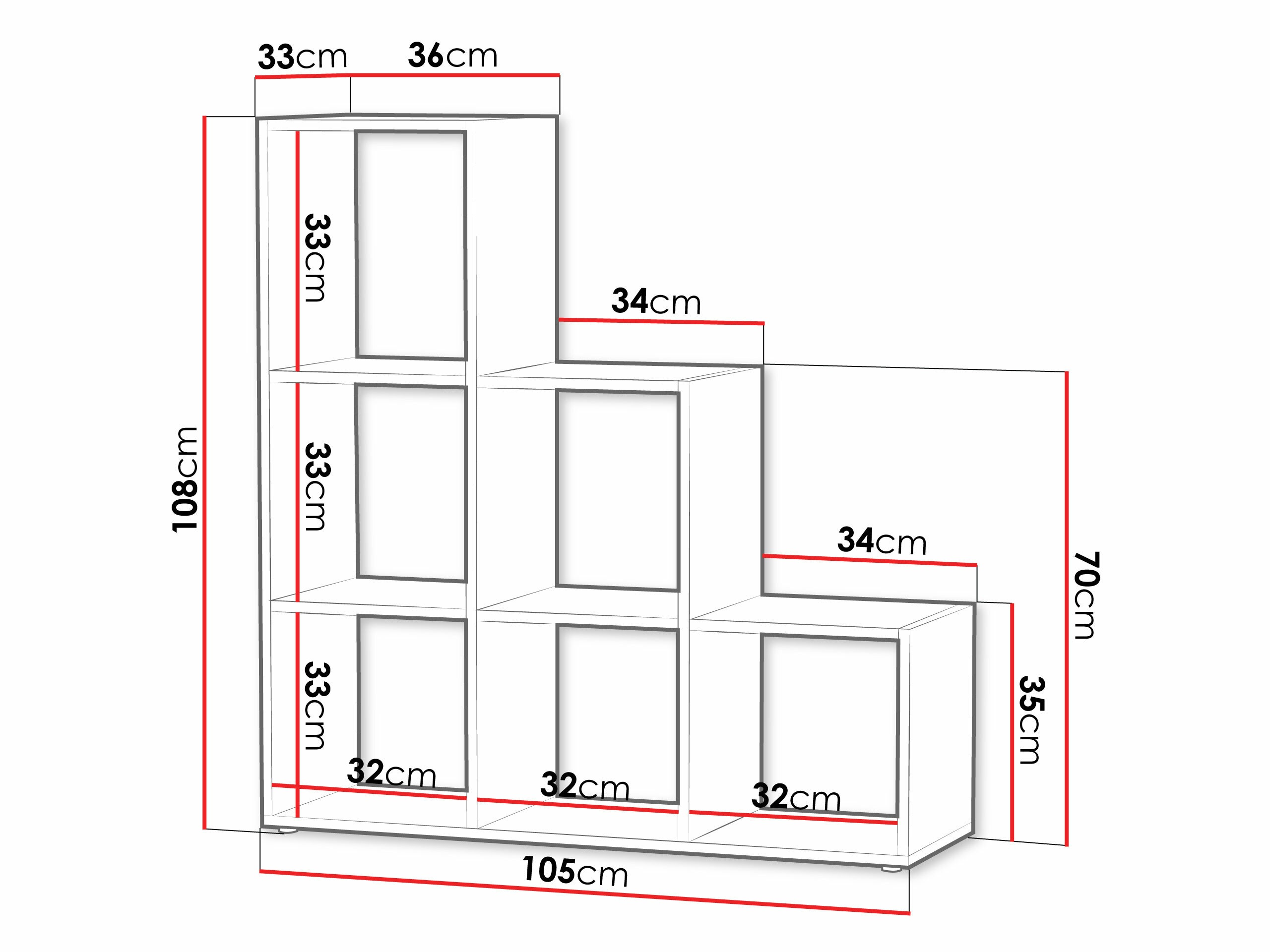 Bookcase Lexicon (White)