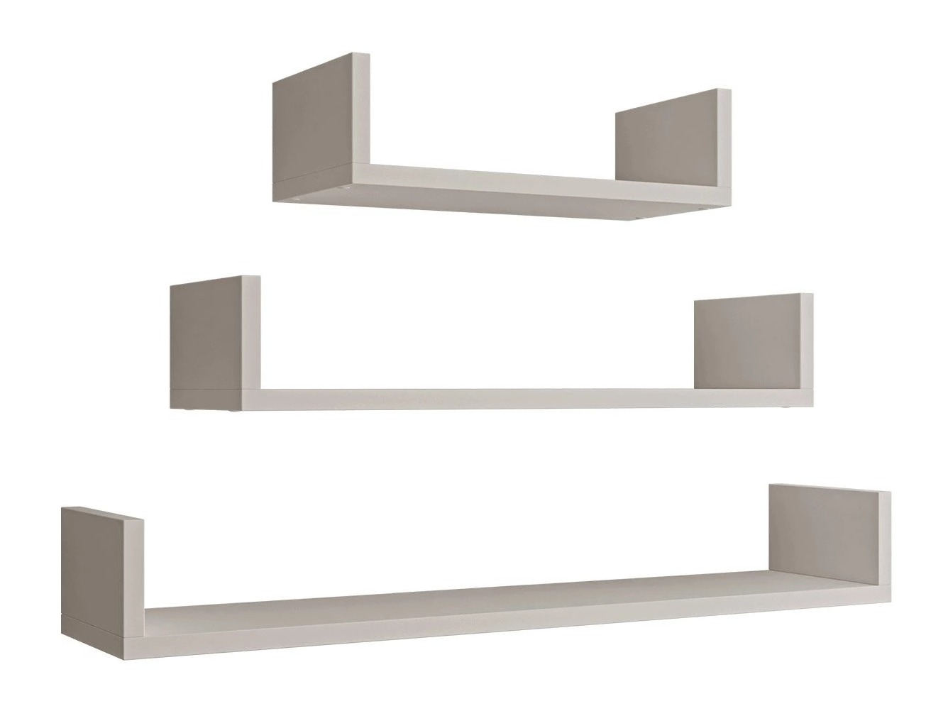 Wall-mounted set of shelves Lexicon (Cashmere)