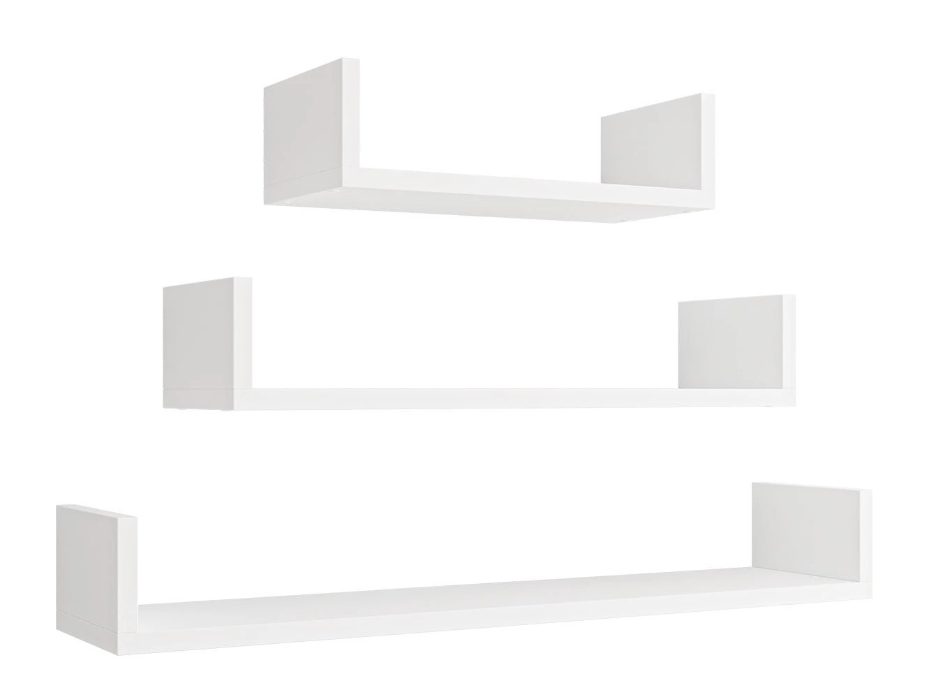 Wall-mounted set of shelves Lexicon (White)