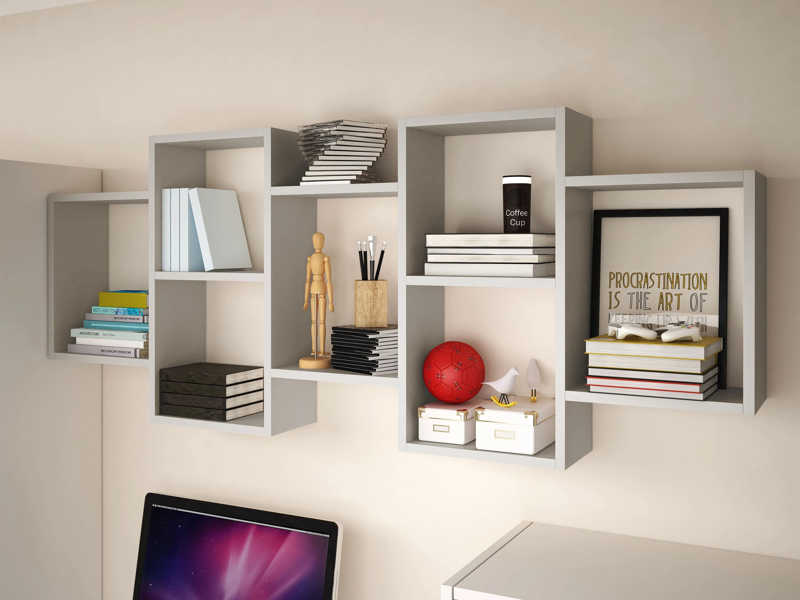 Wall shelf Lexicon (Cashmere)