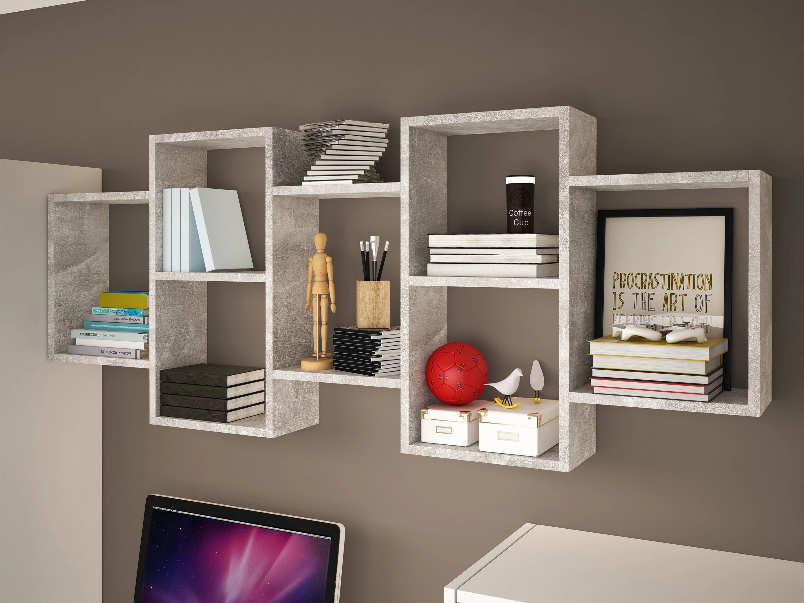 Wall shelf Lexicon (Concrete)