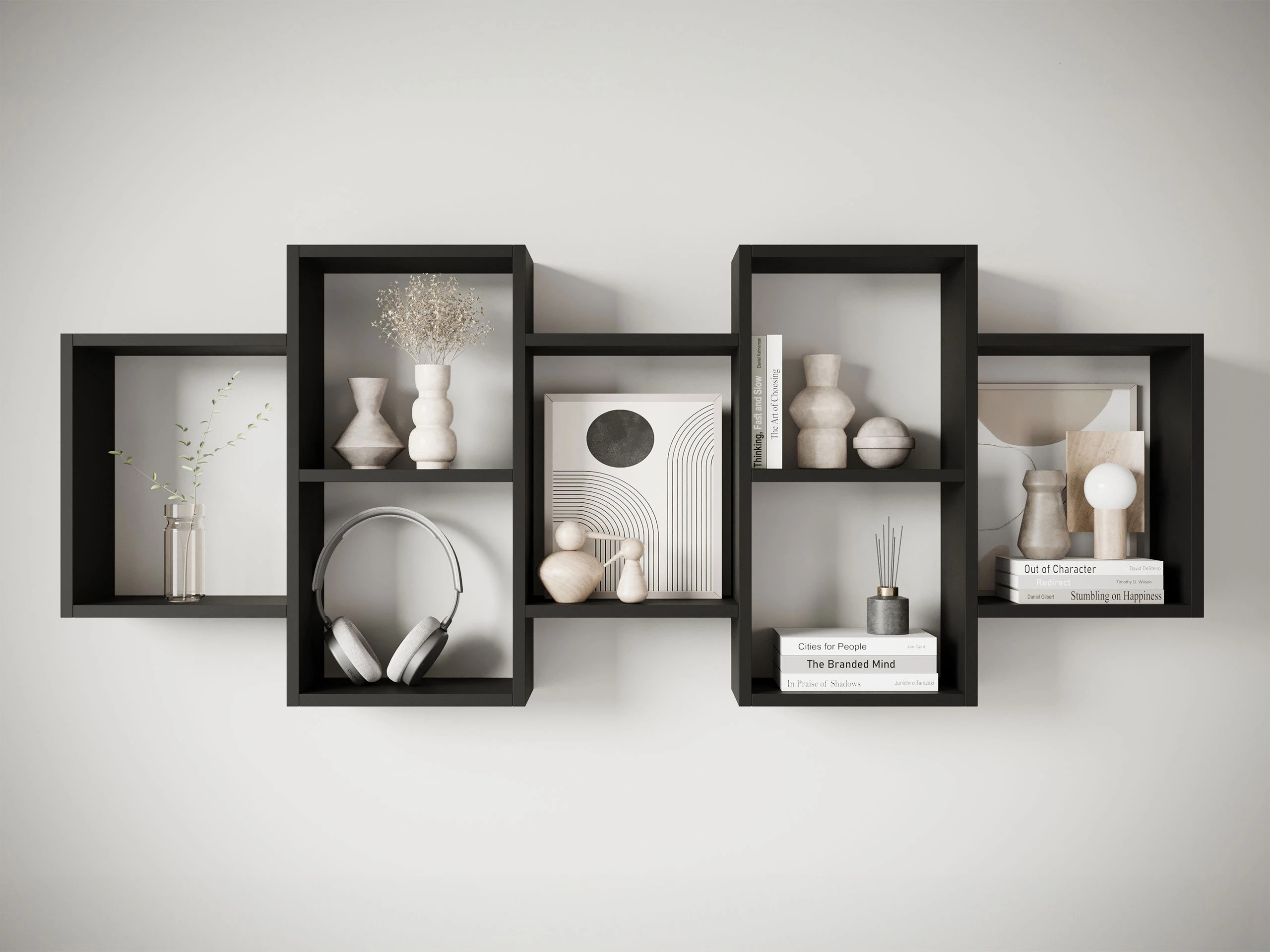 Wall shelf Lexicon (Graphite)