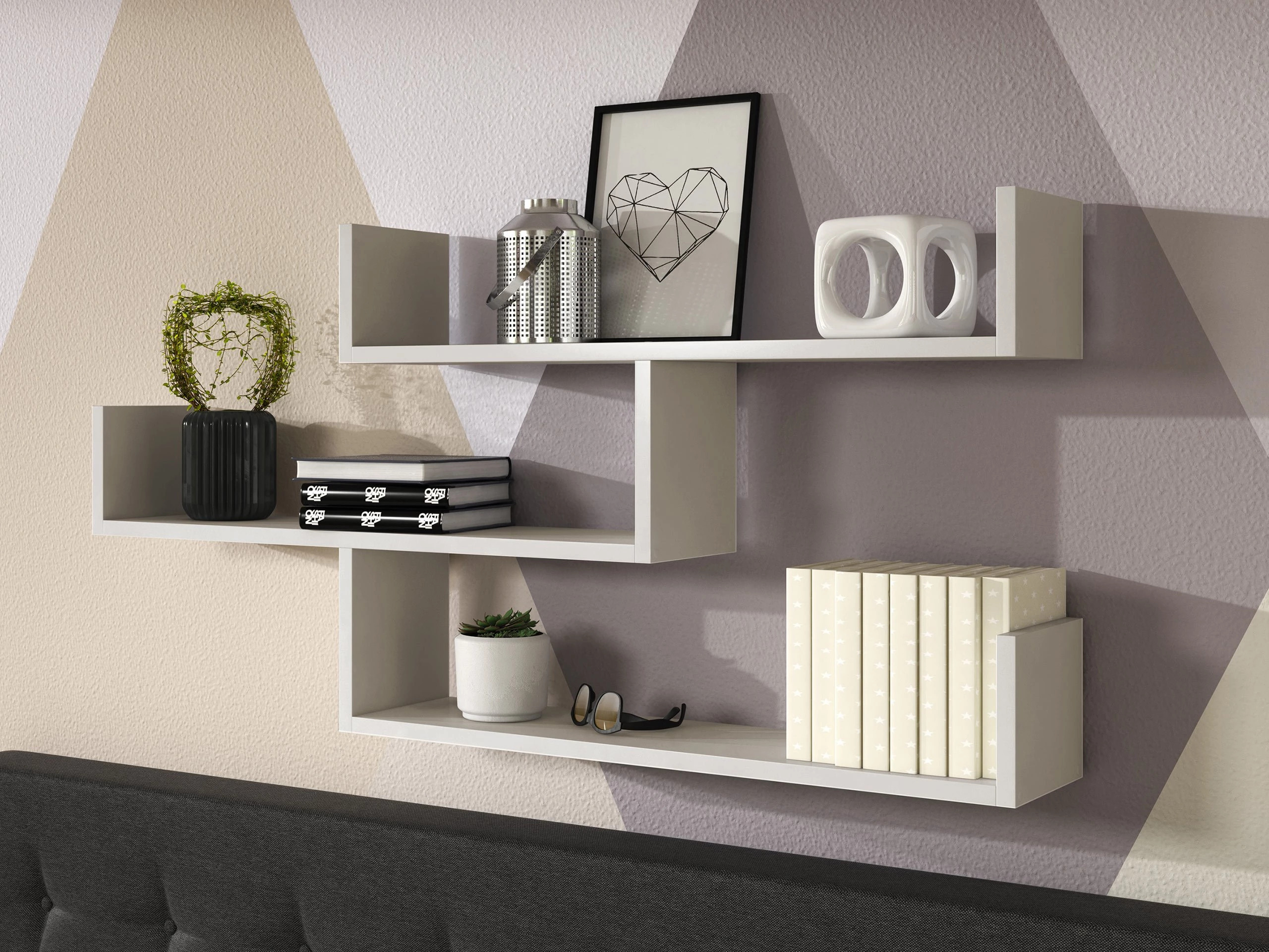 Wall shelf Lexicon I (Cashmere)