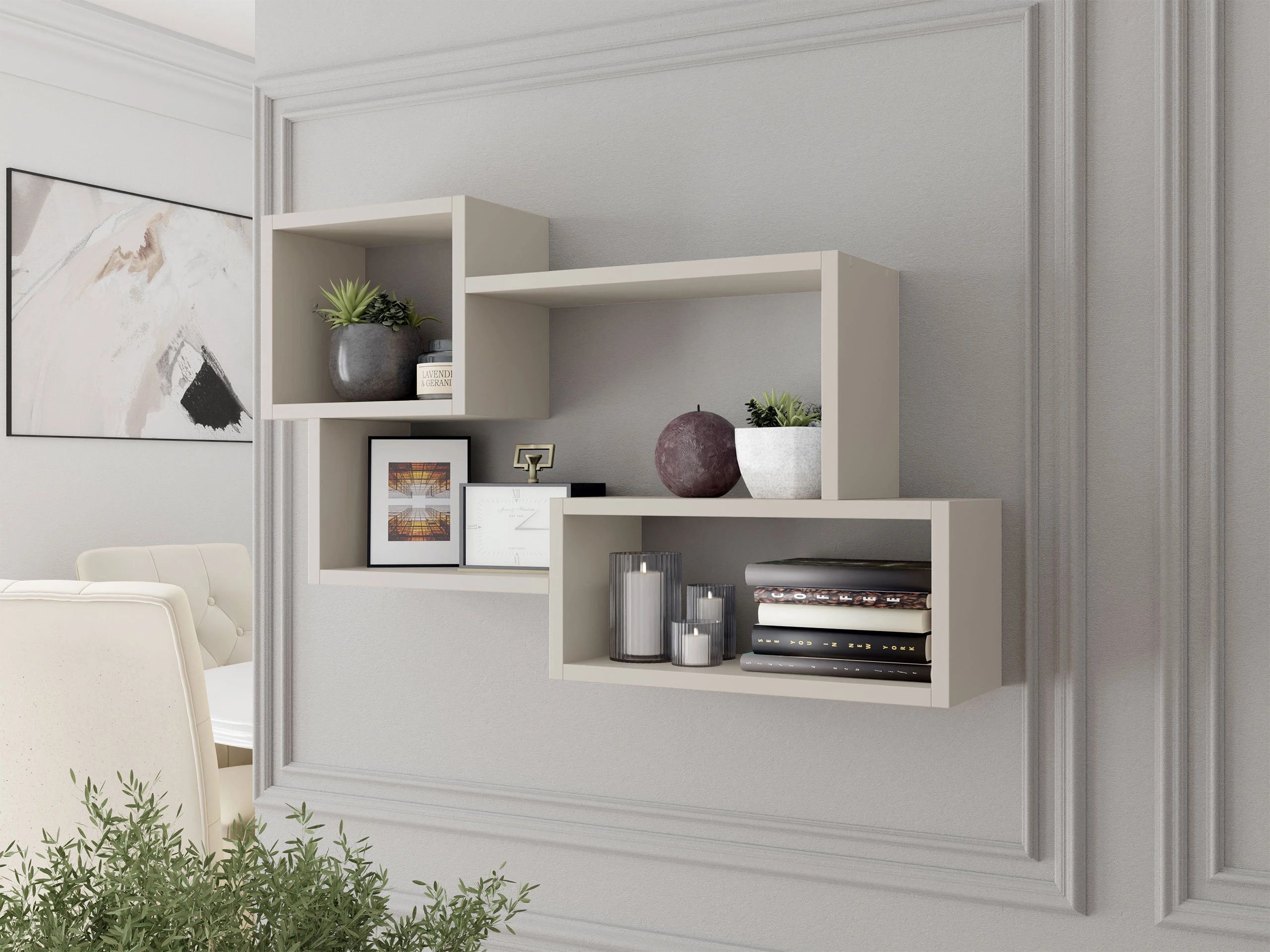 Wall shelf Lexicon II (Cashmere)