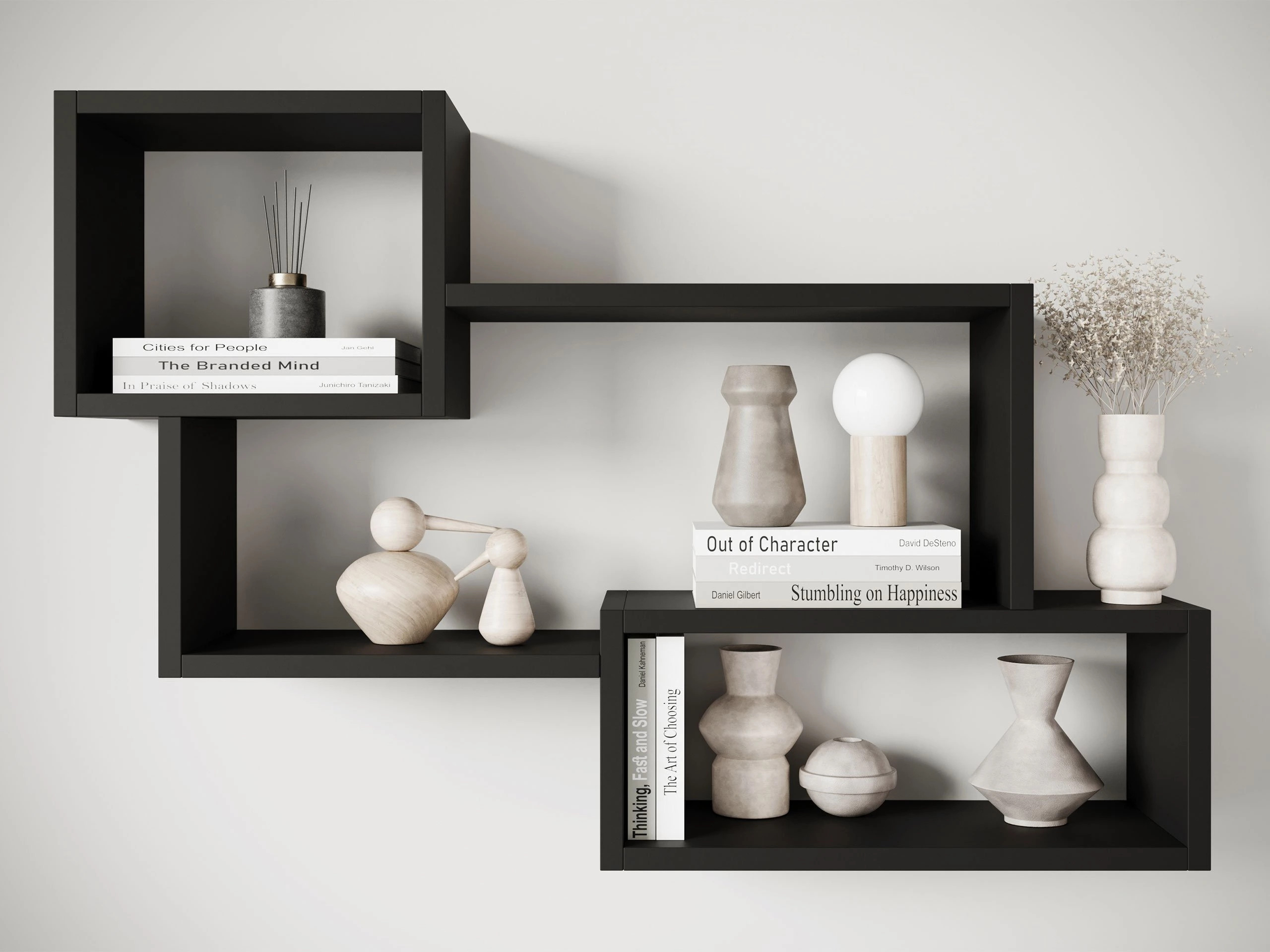 Wall shelf Lexicon II (Graphite)