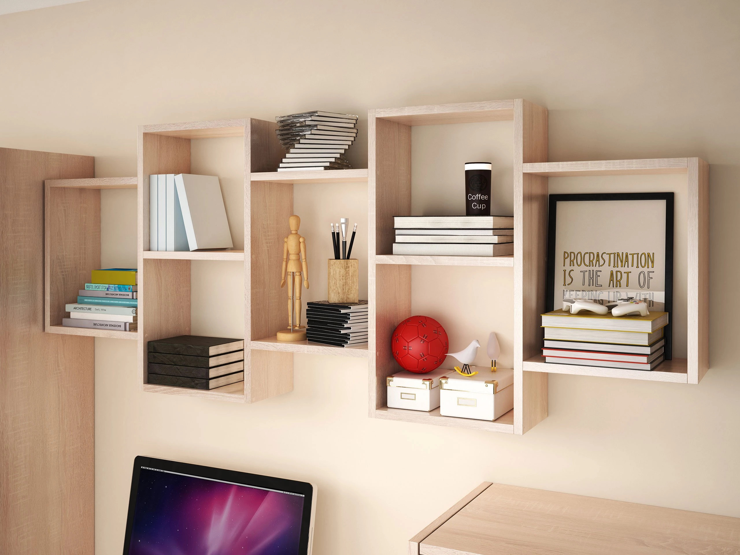 Wall shelf Lexicon (Sonoma oak)