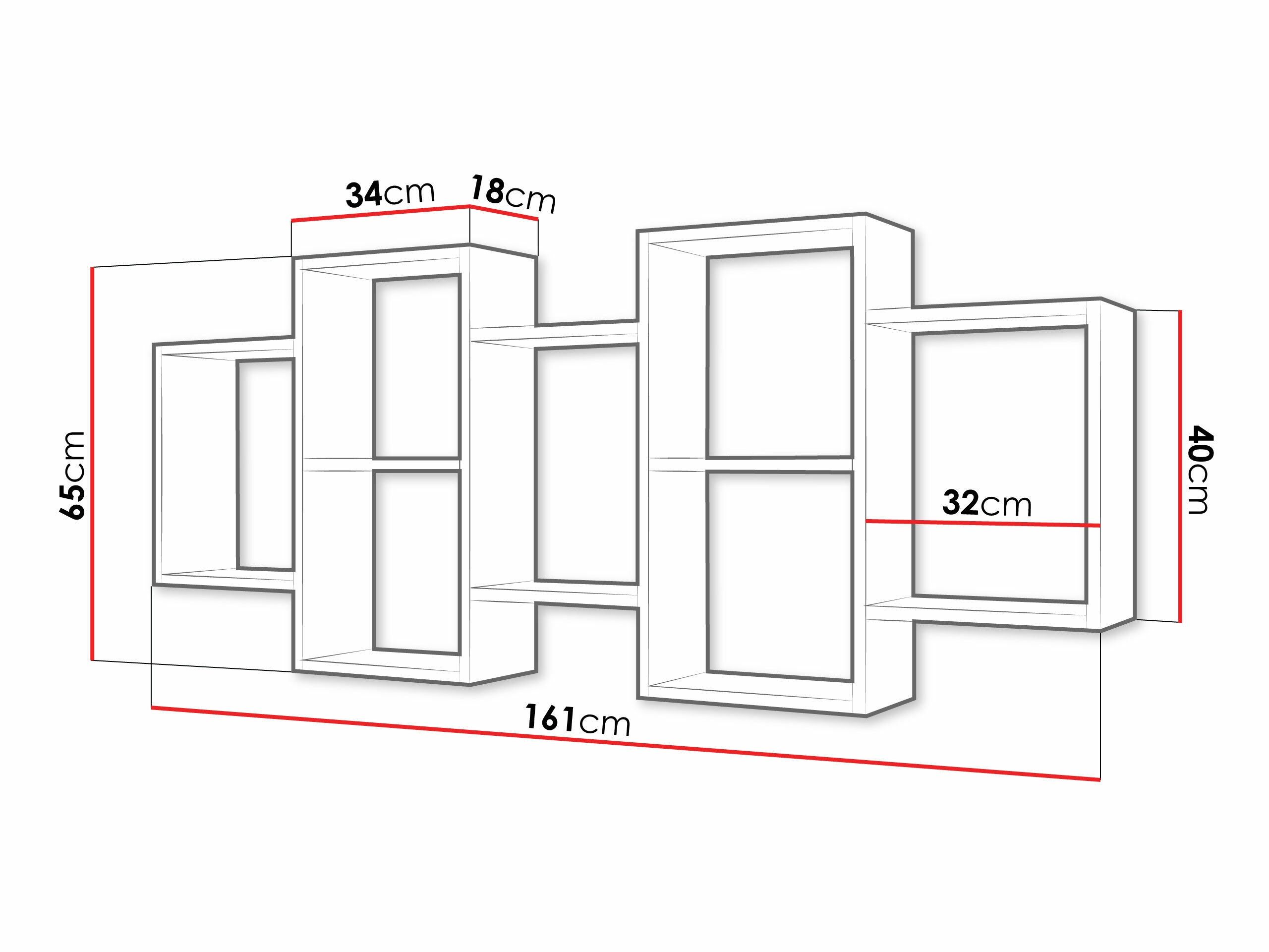 Wall shelf Lexicon (Wotan Oak)