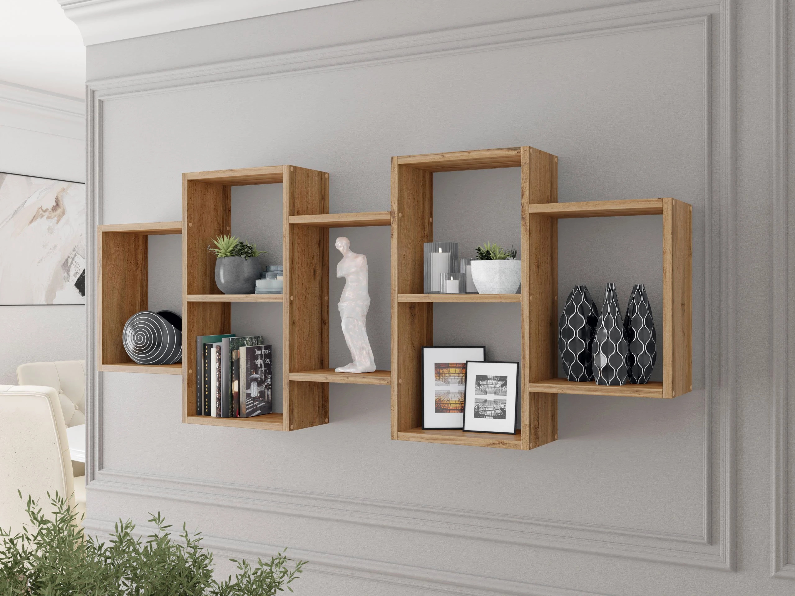 Wall shelf Lexicon (Wotan Oak)