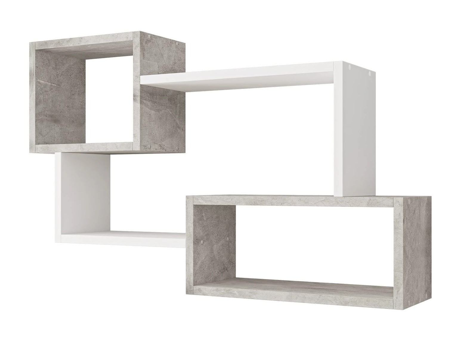 Wall shelf Sarasota 106 (Concrete + White)