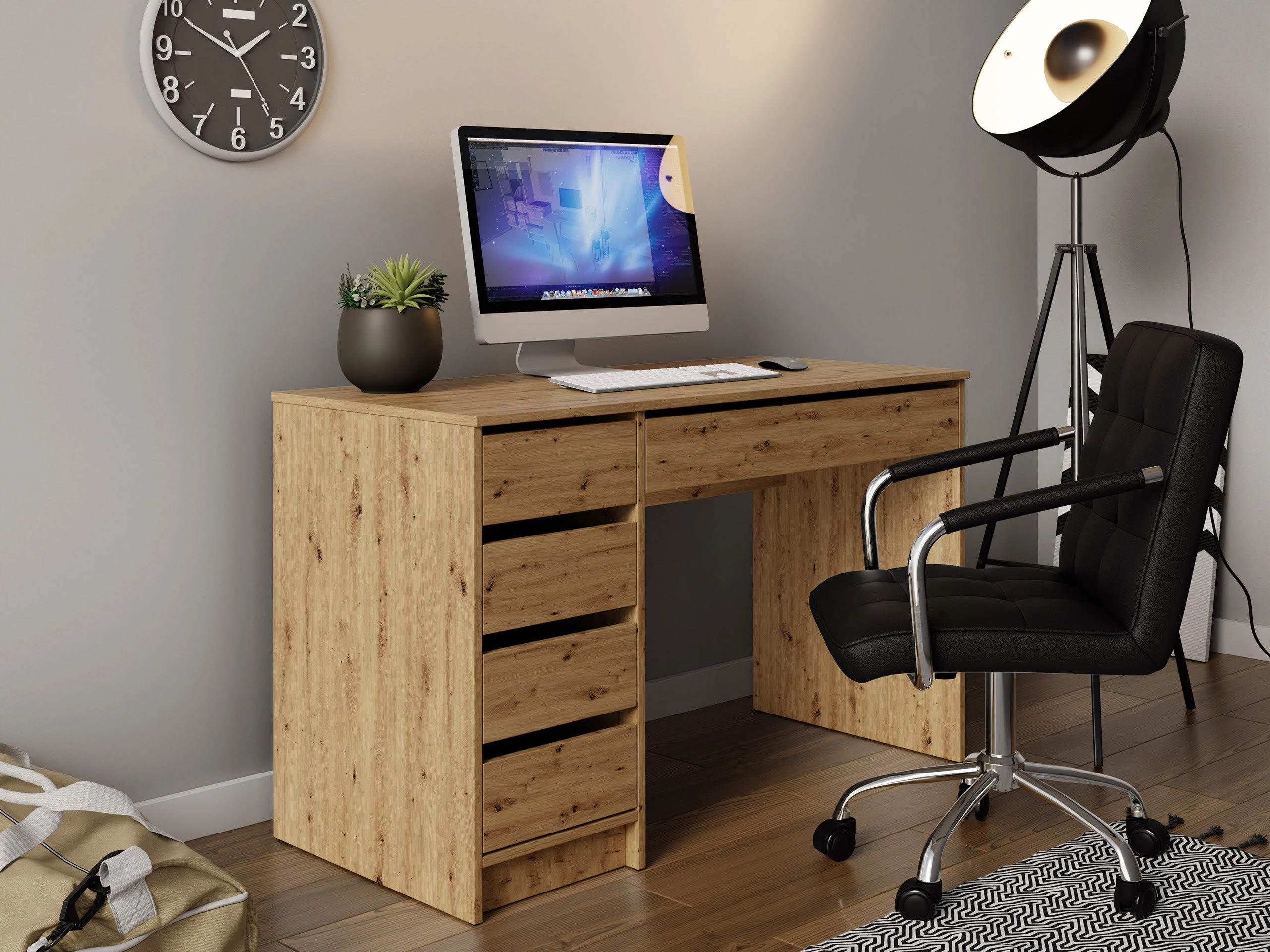Desk Comfivo Terros I (Artisan oak)