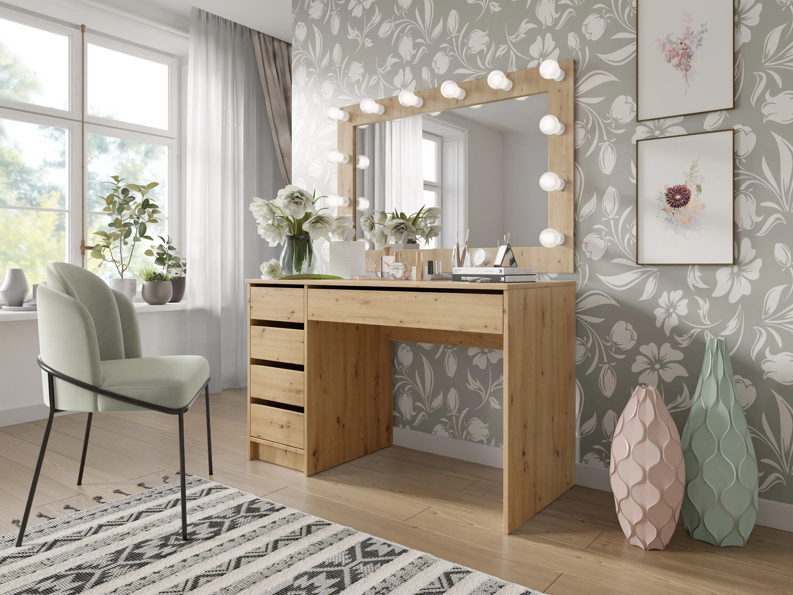 Desk Comfivo Terros I (Artisan oak)