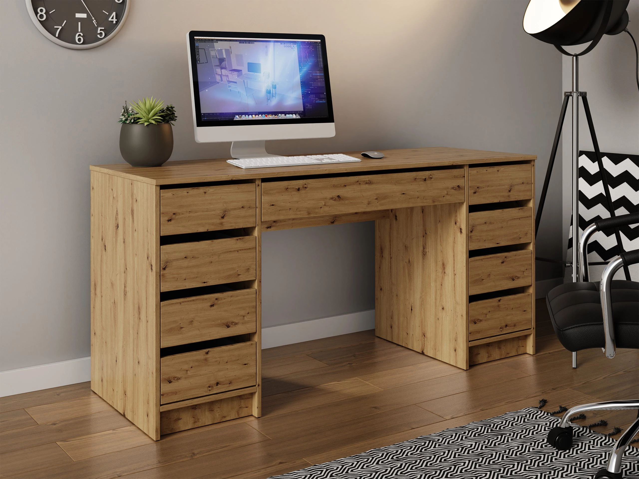 Desk Comfivo Terros II (Artisan oak)