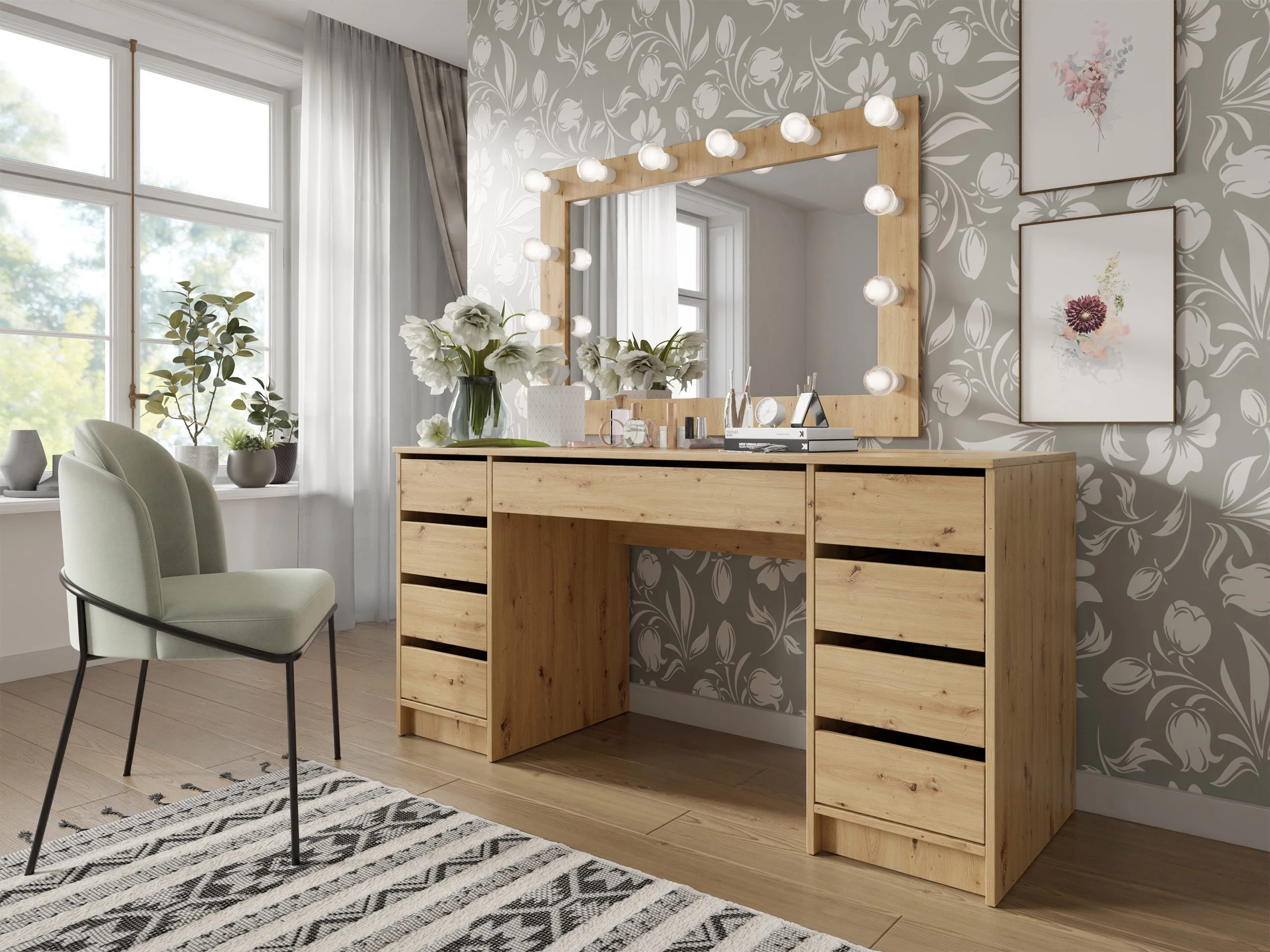 Desk Comfivo Terros II (Artisan oak)