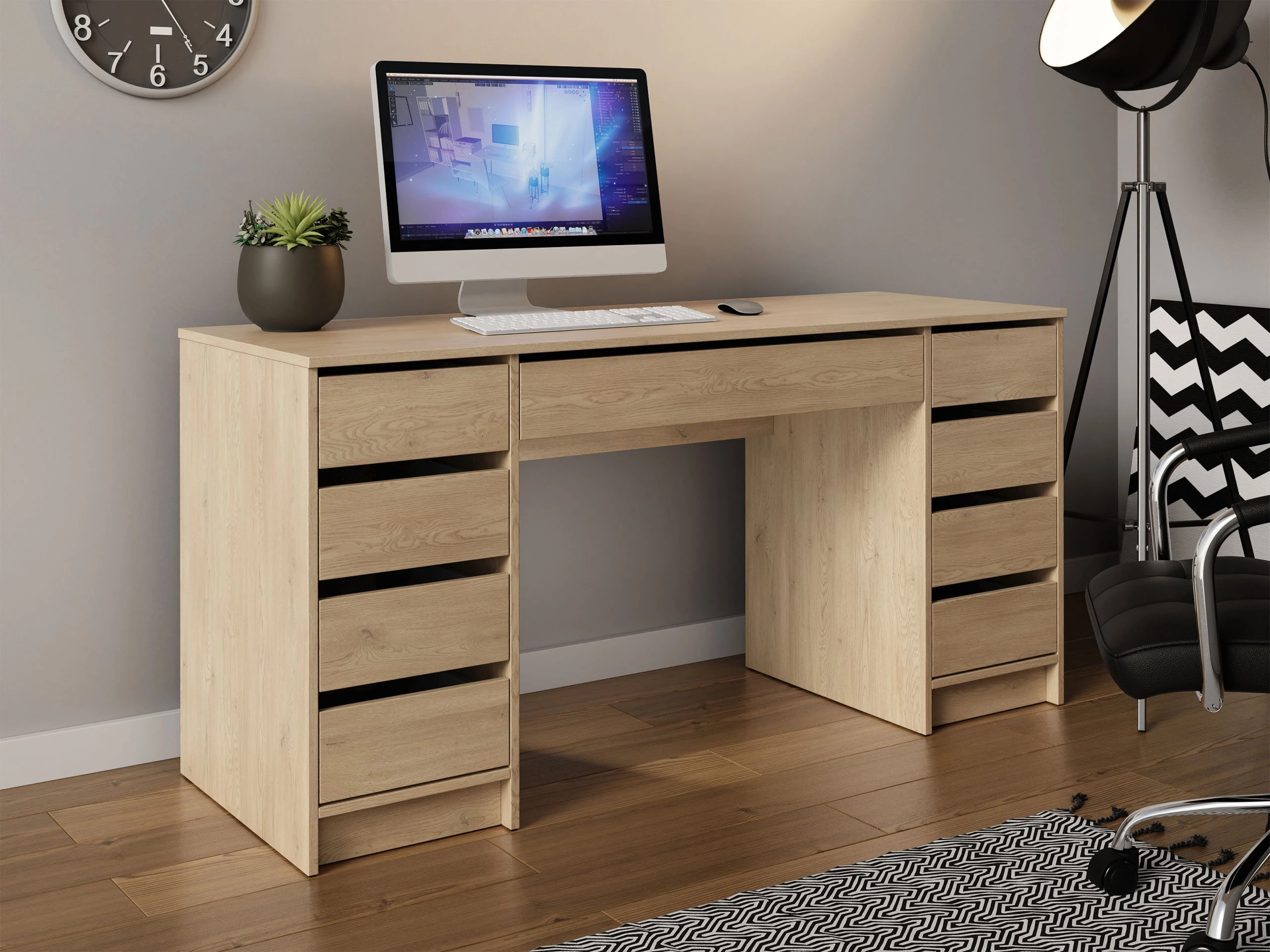Desk Comfivo Terros II (Oak)