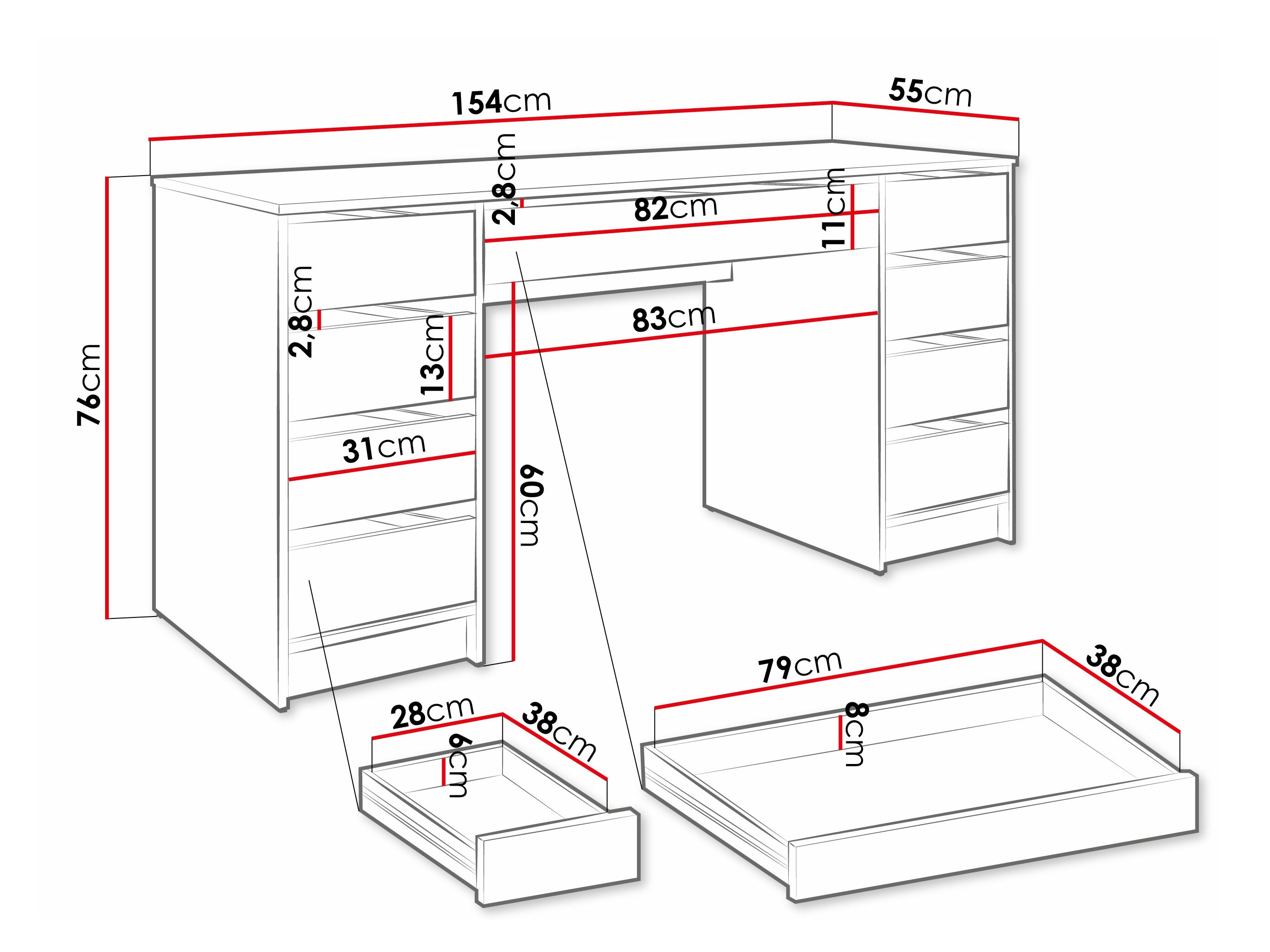Desk Comfivo Terros II (Walnut)