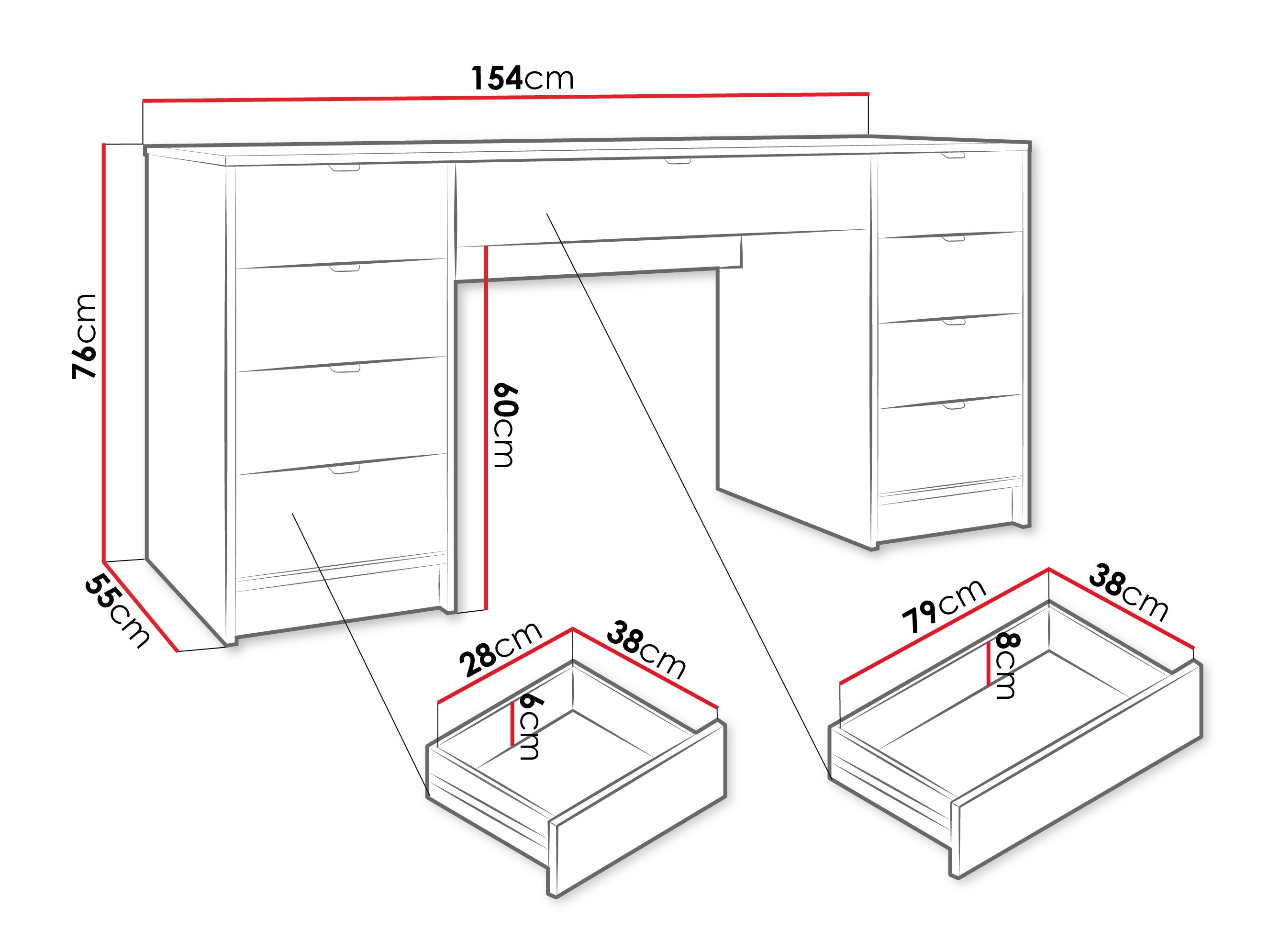 Desk Comfivo Papilio I (Walnut)
