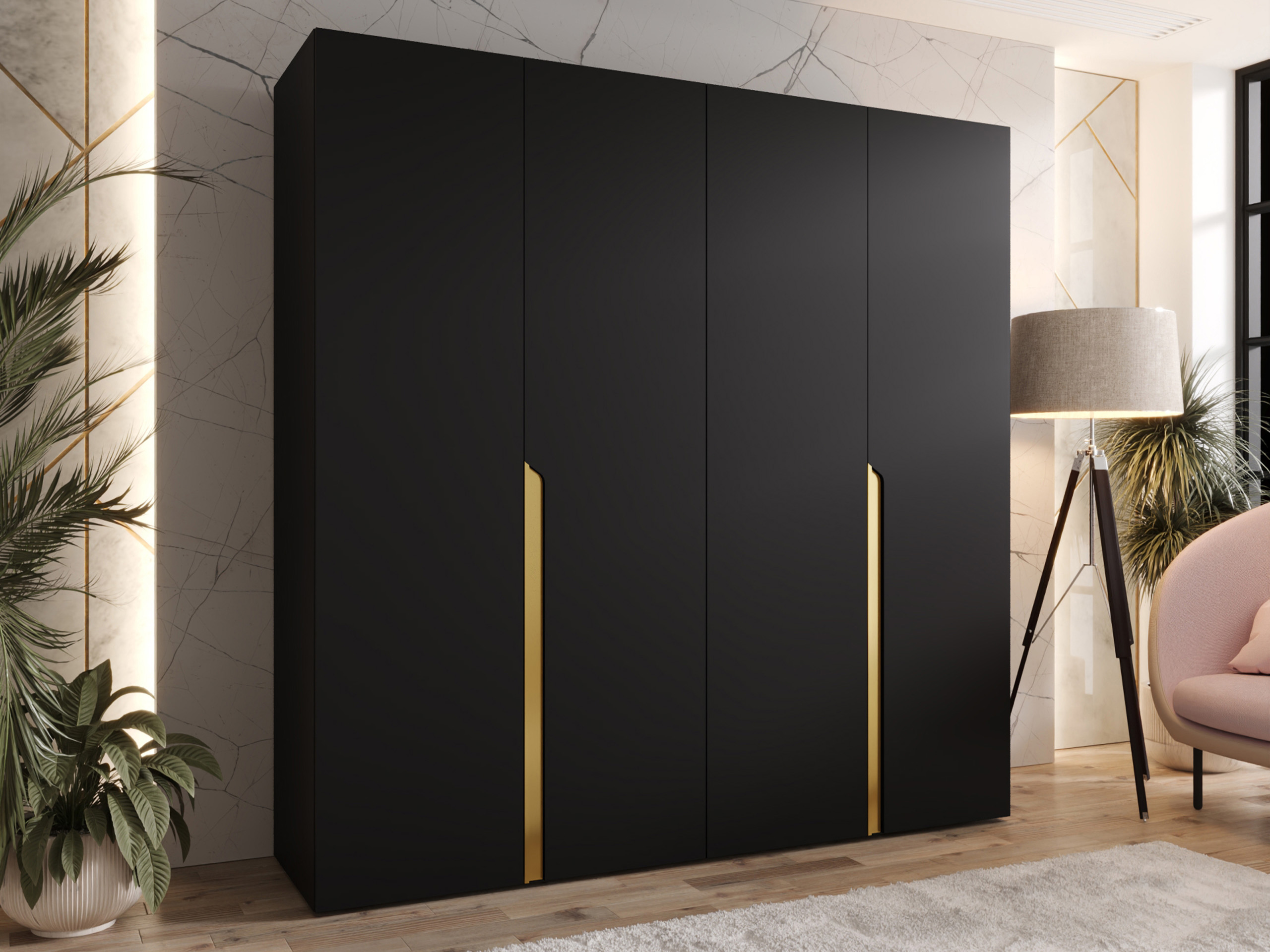Wardrobe Hartford 581 (Black)