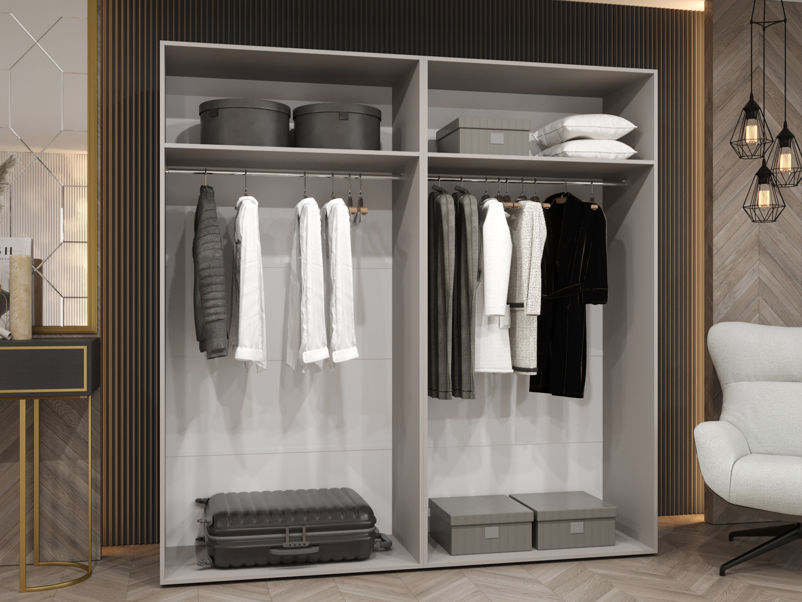 Wardrobe Hartford 581 (Black)