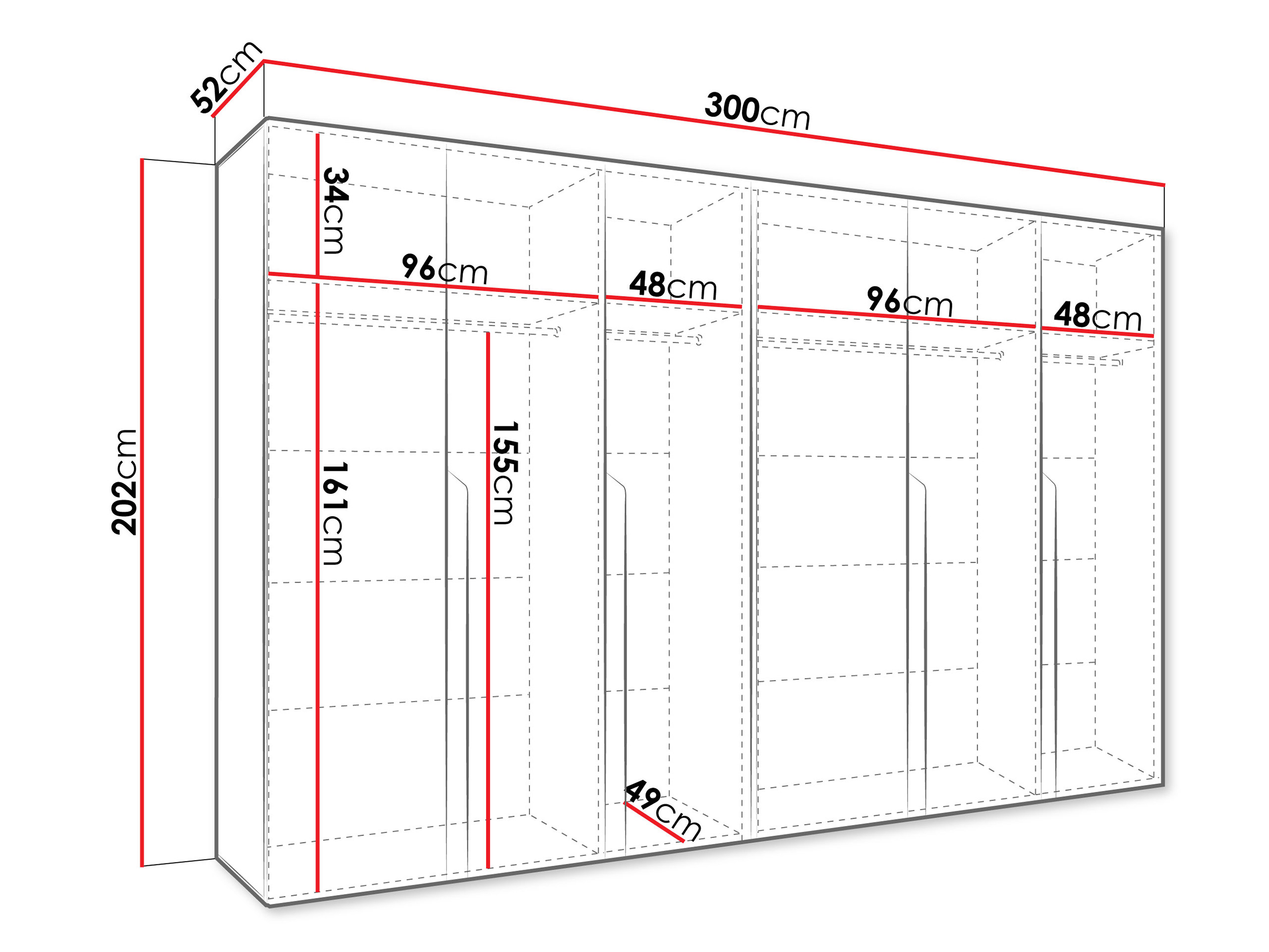 Wardrobe Hartford 583 (Cashmere)