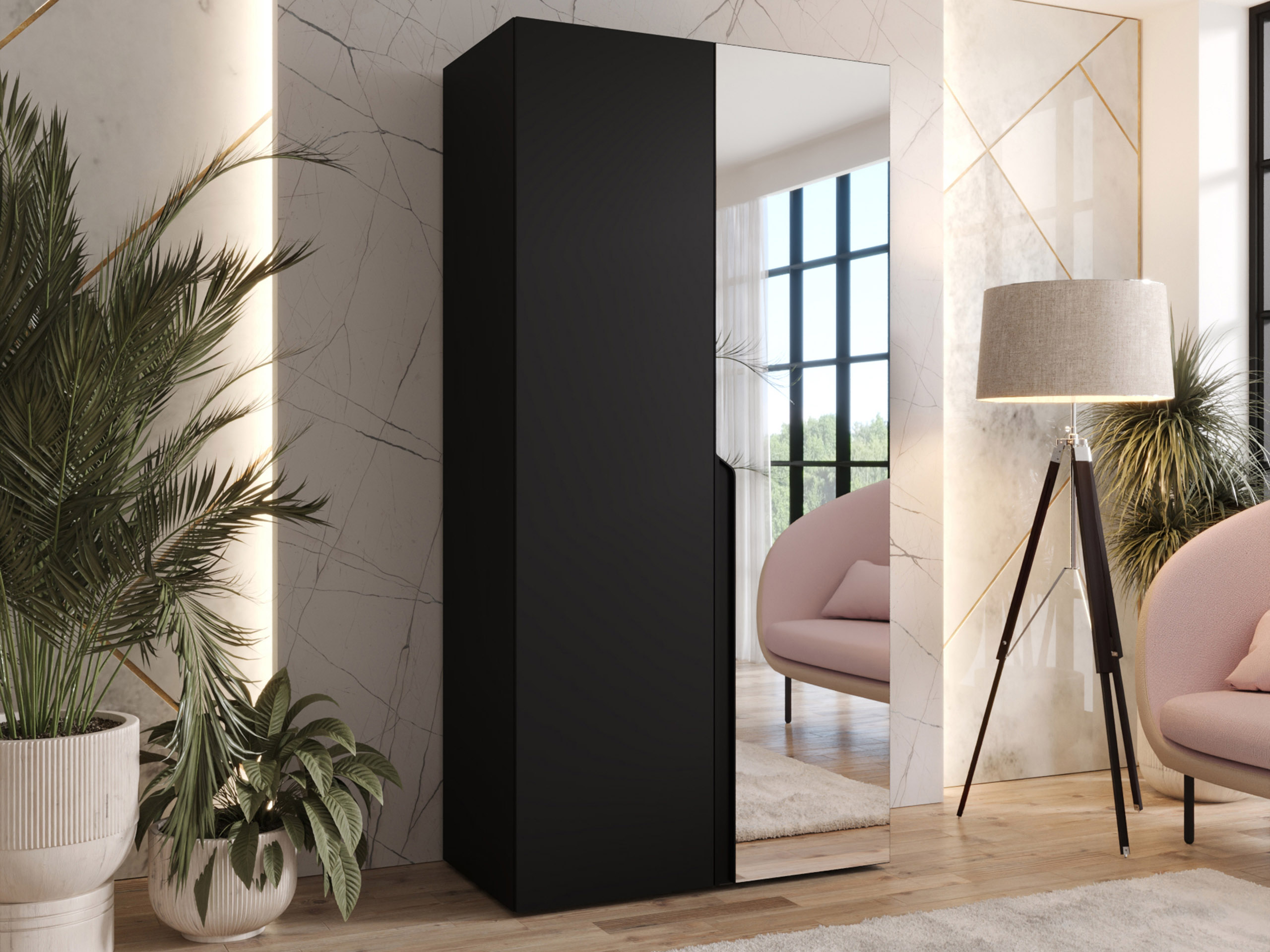 Wardrobe Hartford 584 (Black)