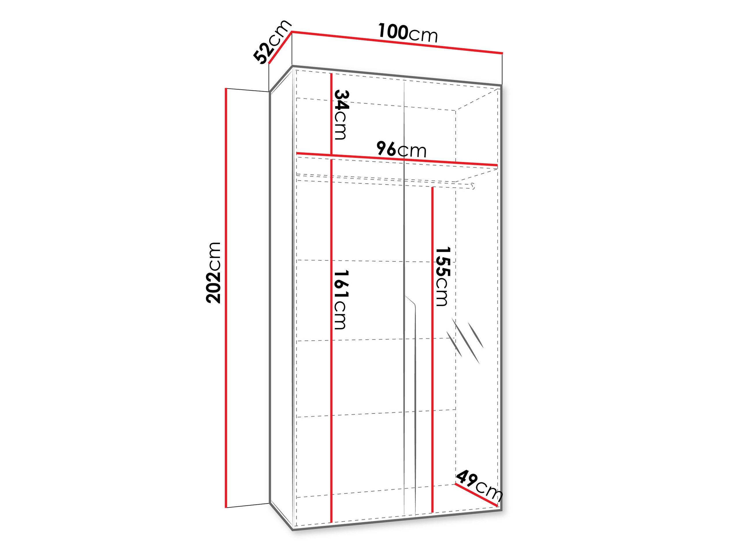 Wardrobe Hartford 584 (Cashmere)