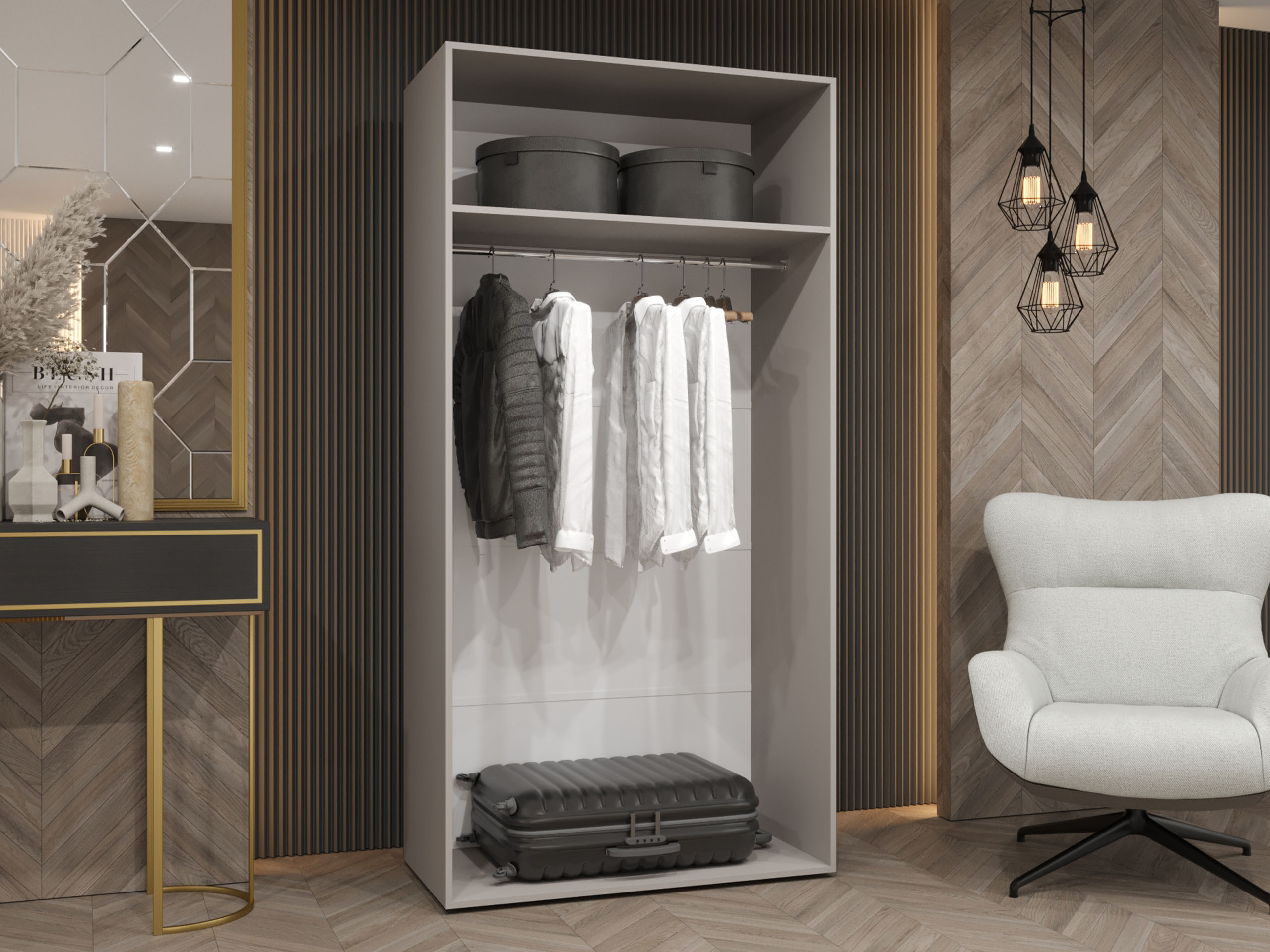 Wardrobe Hartford 584 (White)