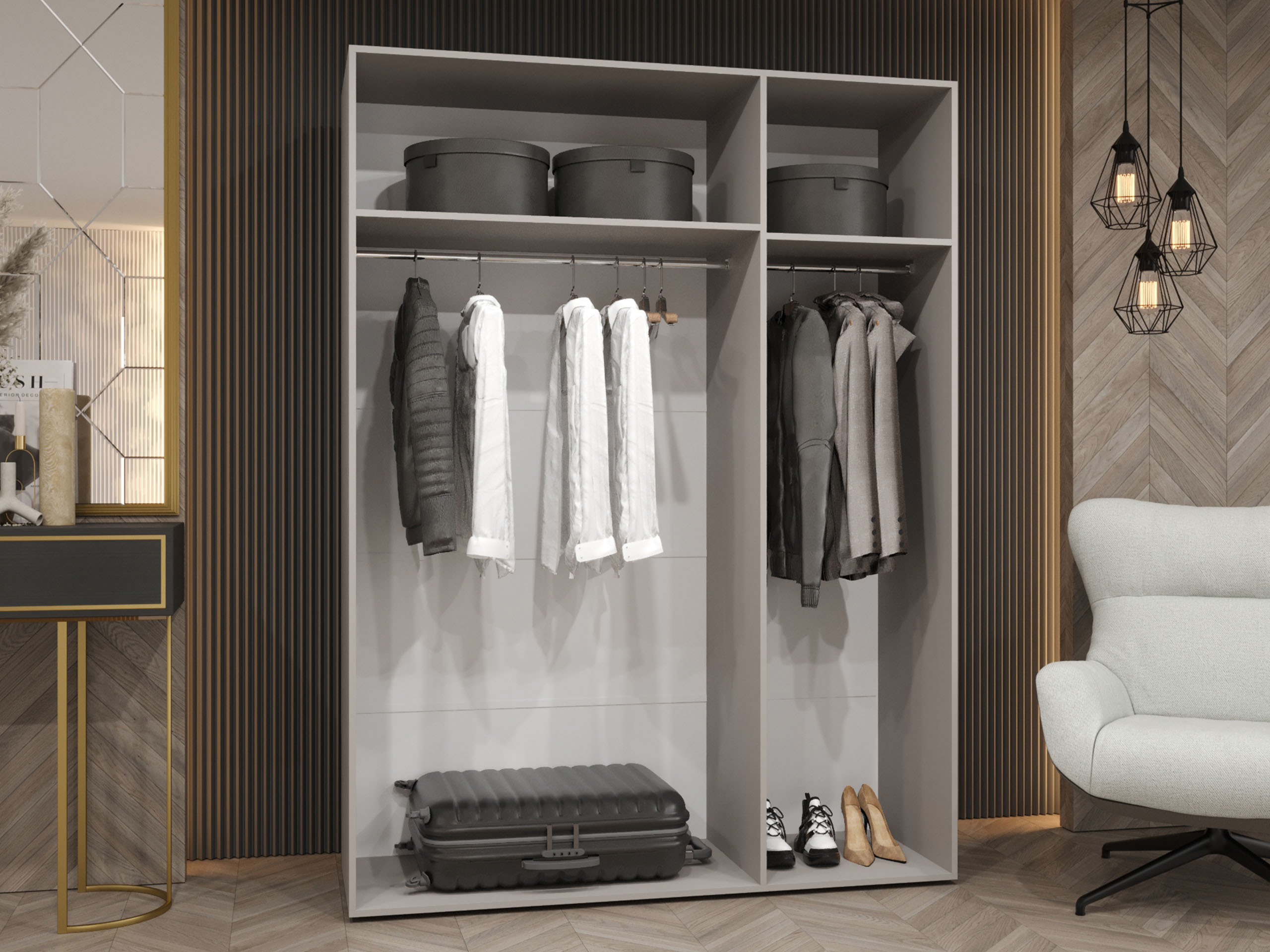 Wardrobe Hartford 585 (White)