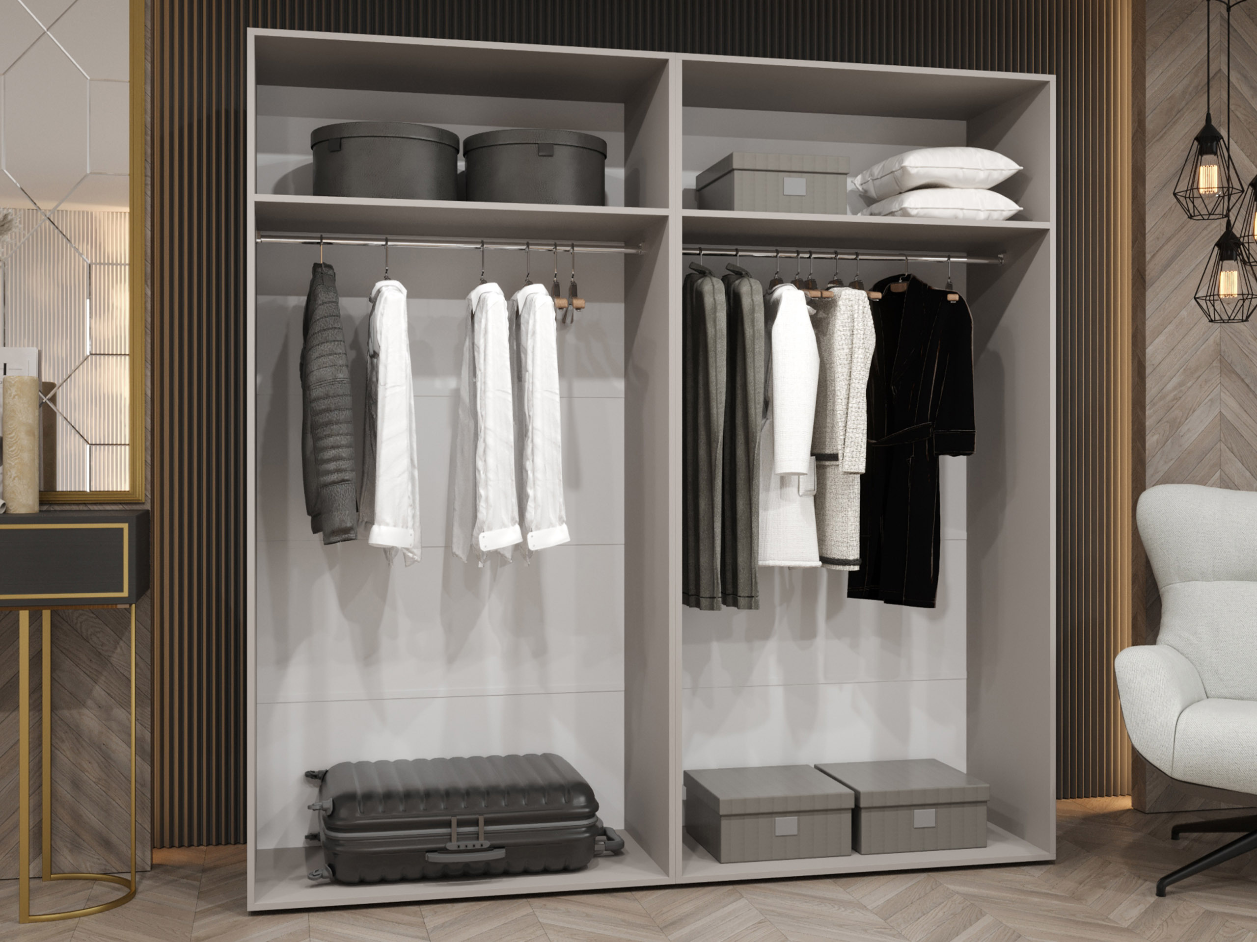 Wardrobe Hartford 586 (Black)