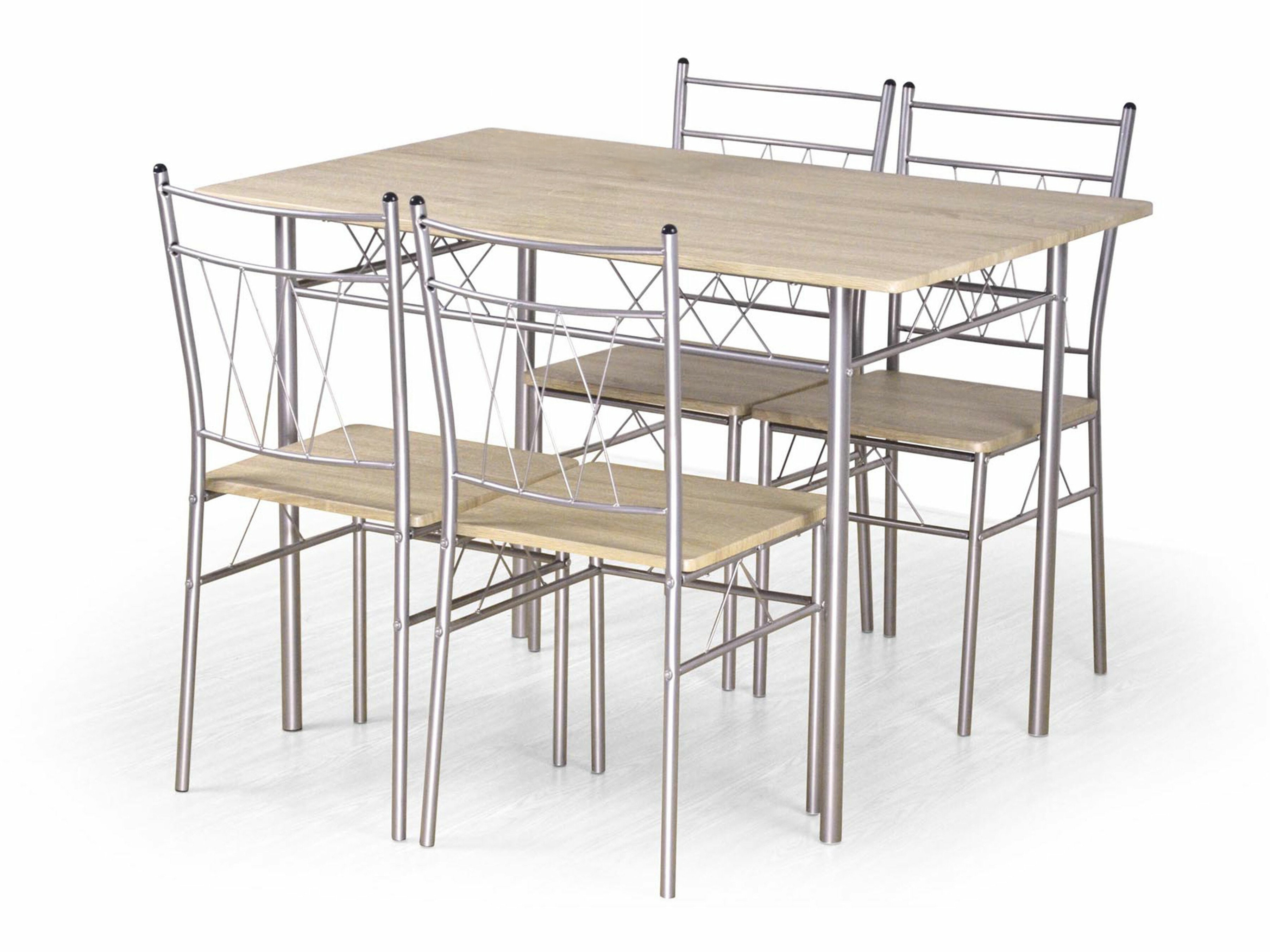 Dining set Houston 1251 (Sonoma oak + Silver)