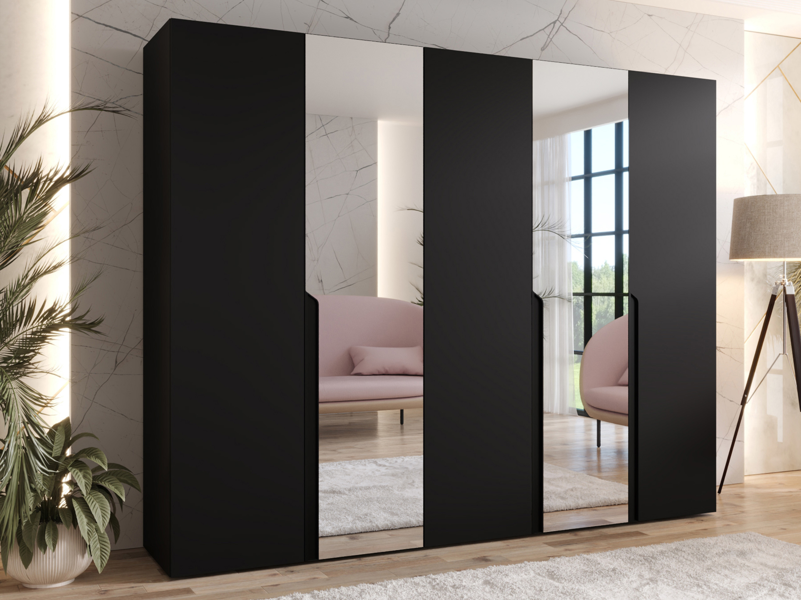 Wardrobe Hartford 587 (Black)