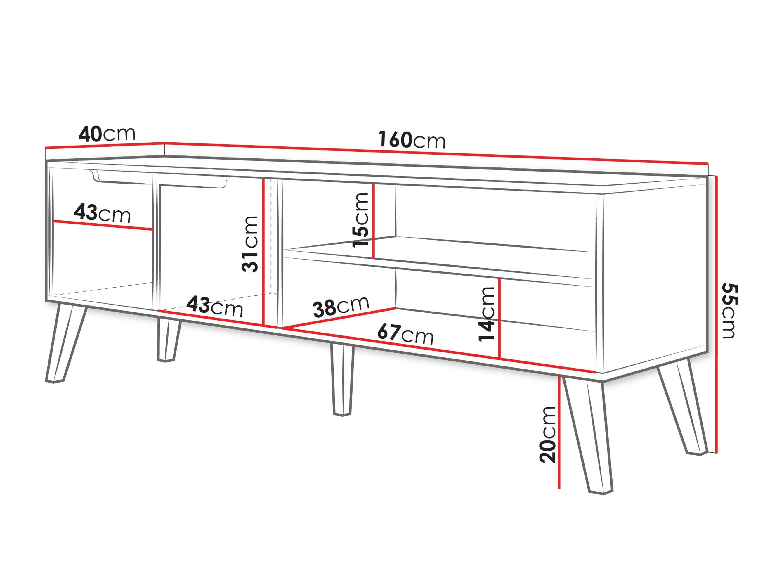 TV stand Otis (Cashmere)
