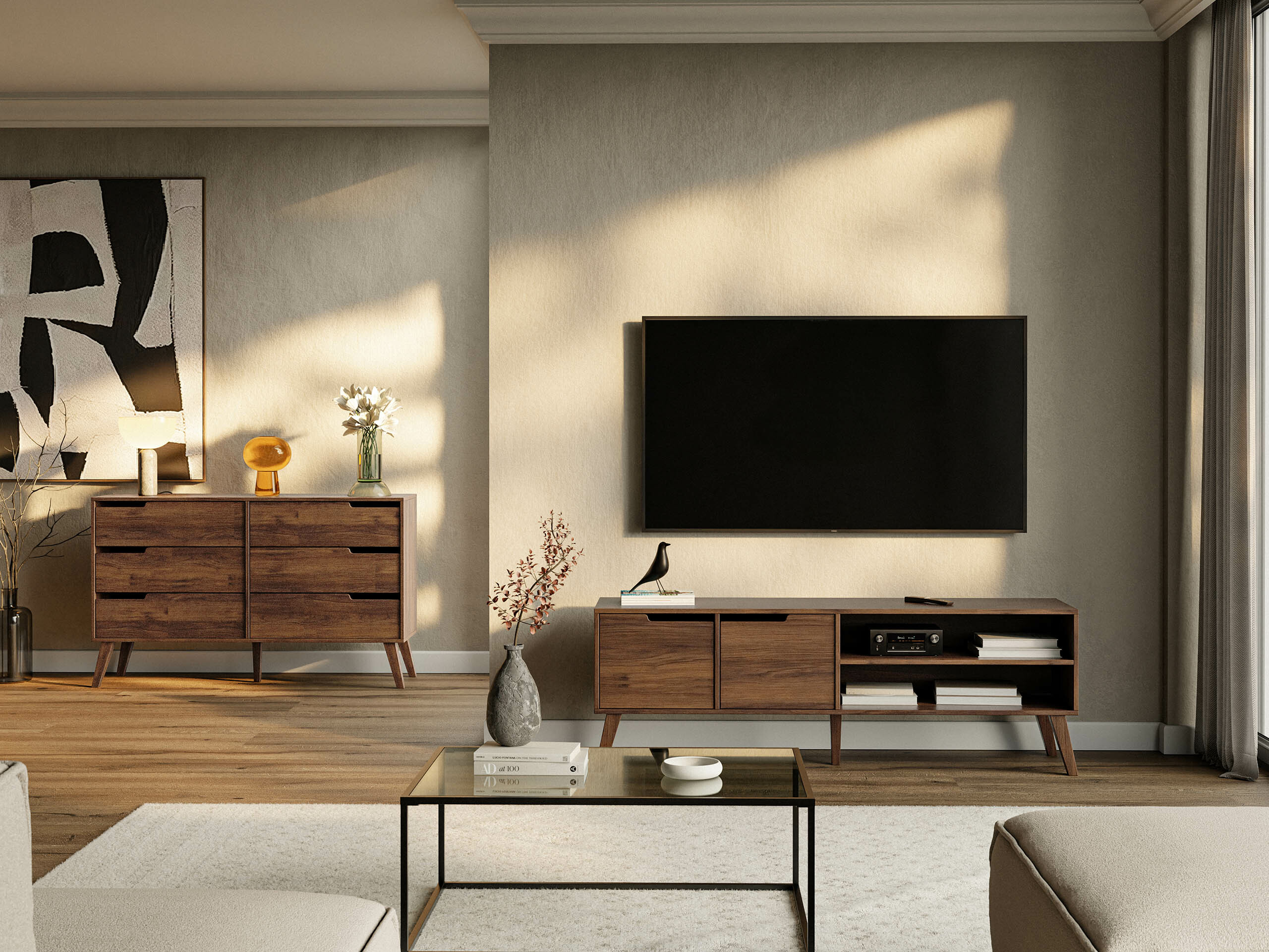 TV stand Otis (Walnut)