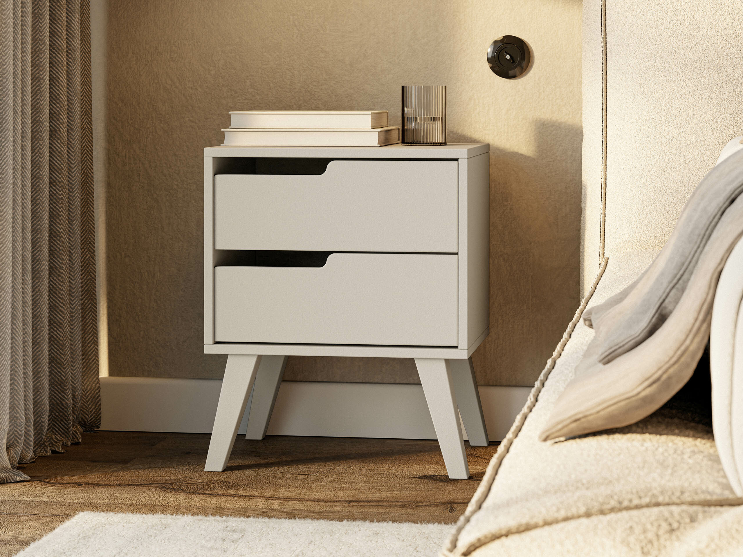 Bedside table Otis (Cashmere)