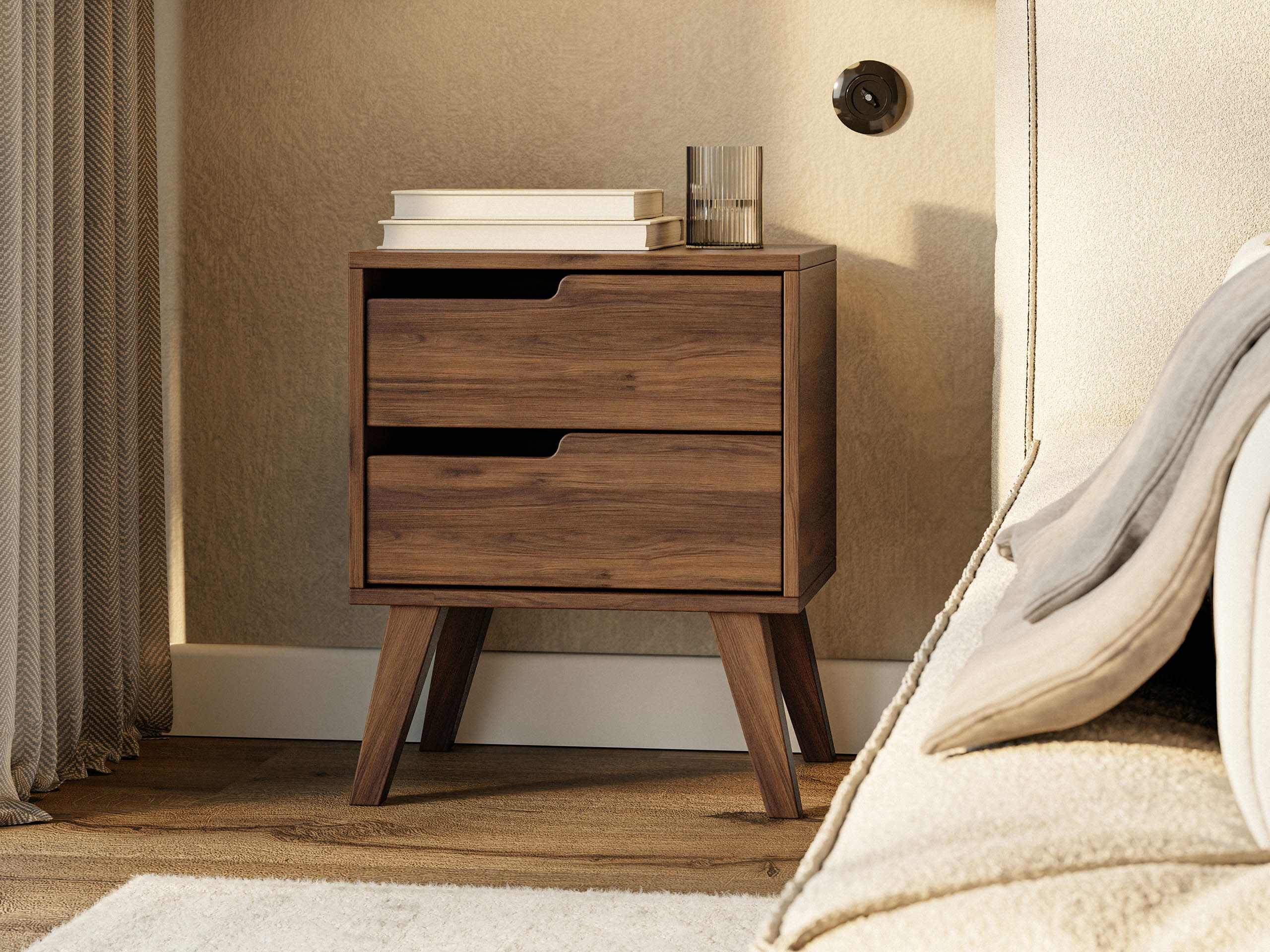 Bedside table Otis (Walnut)