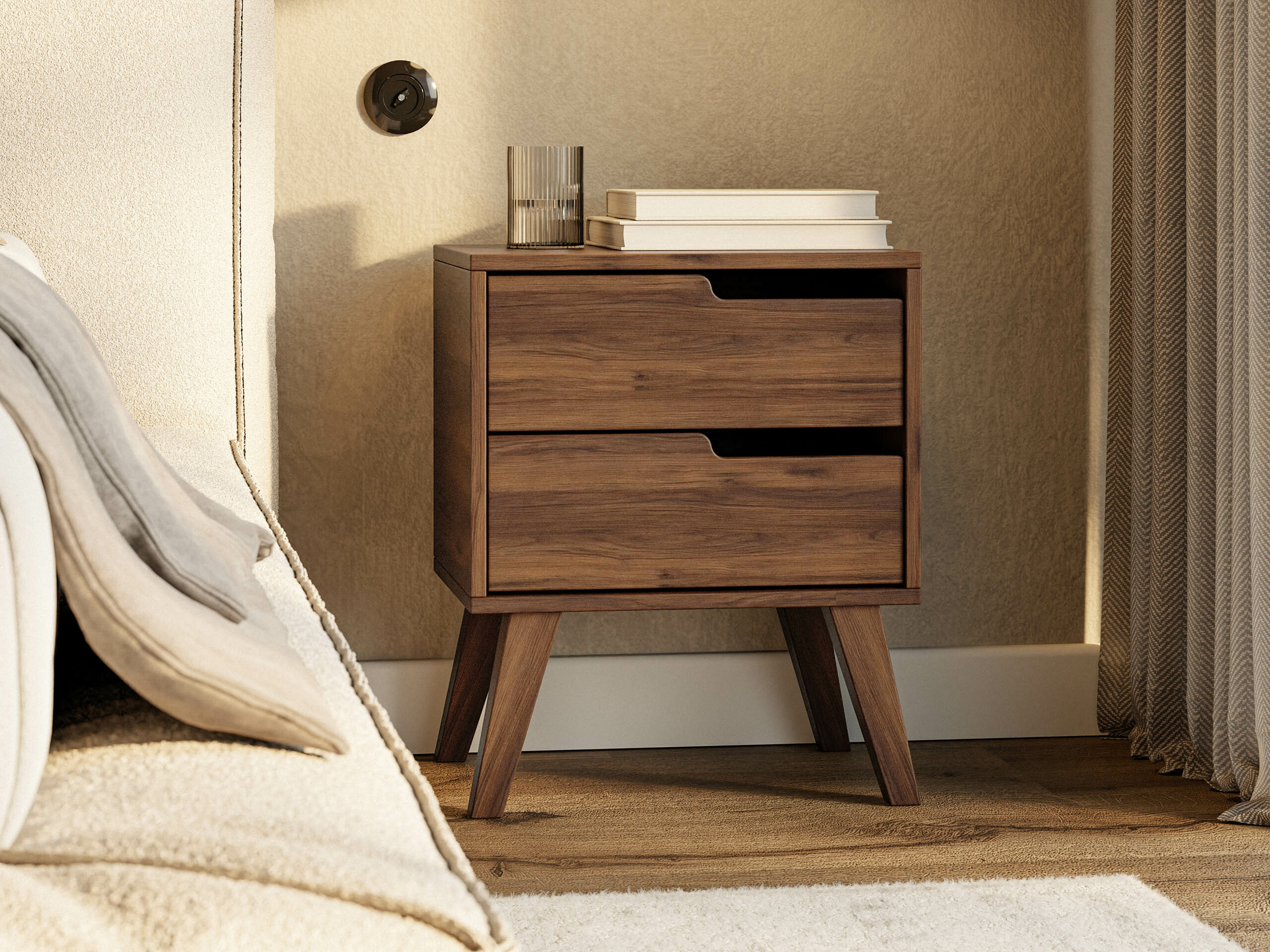 Bedside table Otis (Walnut)
