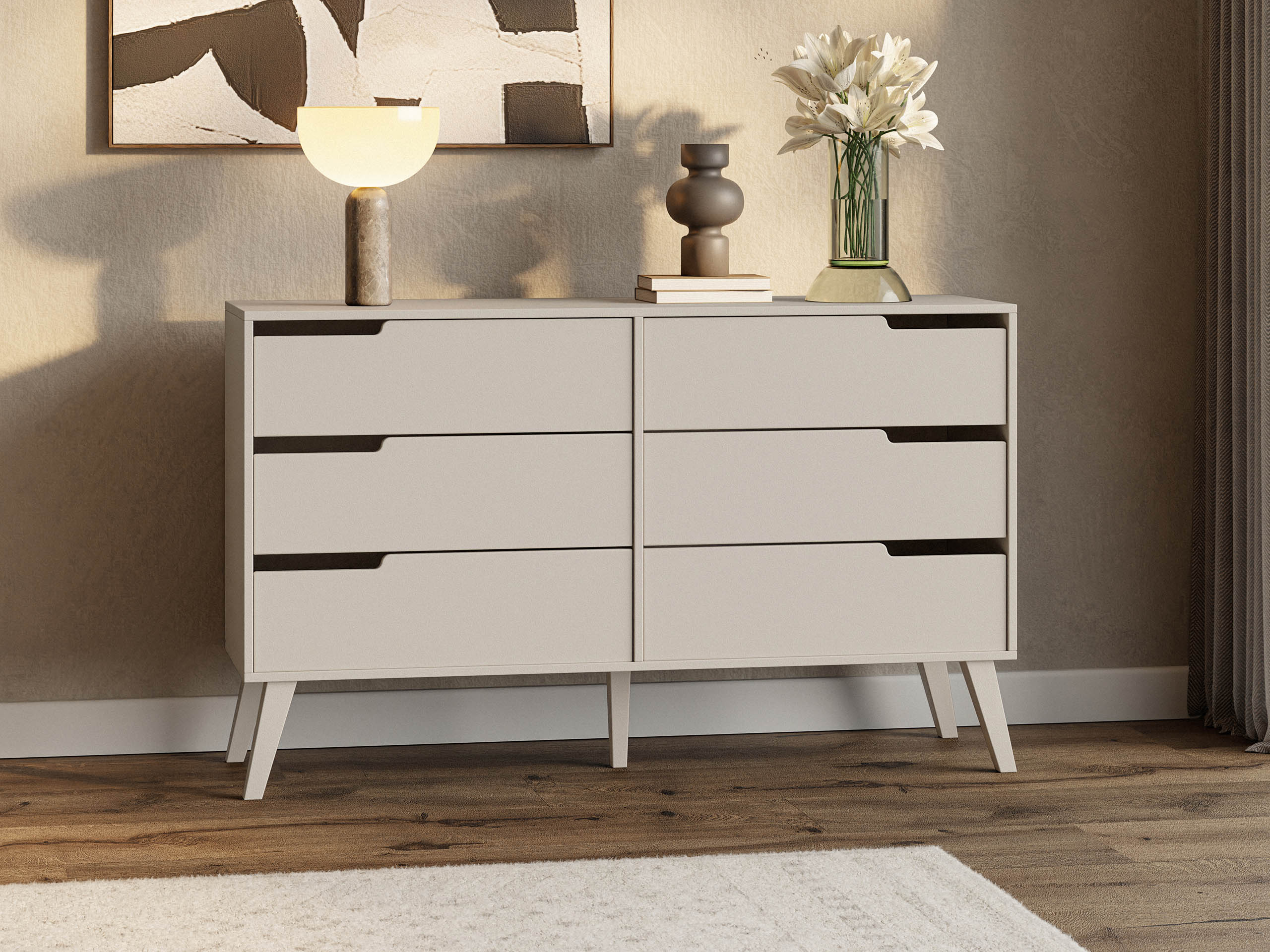 Chest of drawers Elbtive 103 (Cashmere)