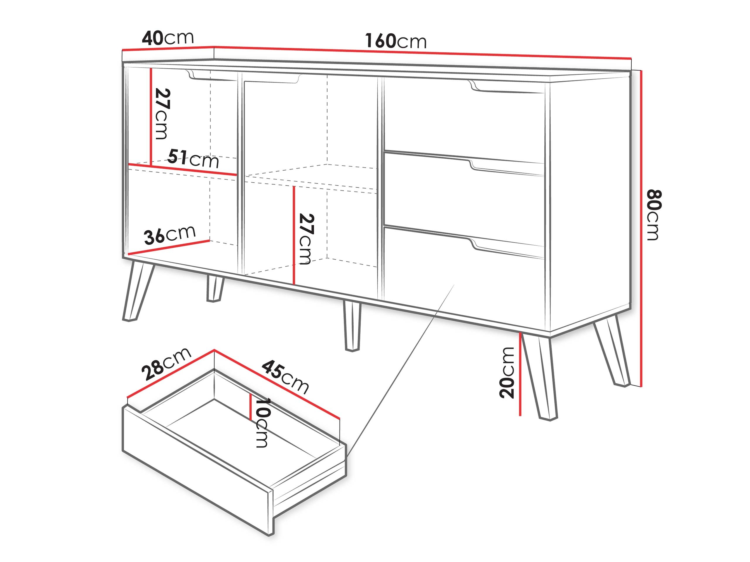 Chest of drawers Otis (Cashmere)