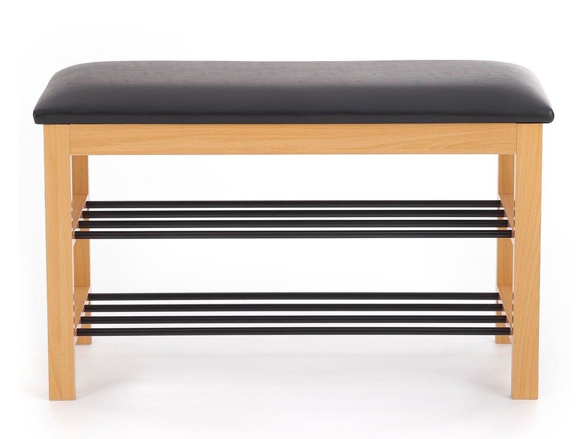 Shoe shelf Houston 967 (Solid wood + Black)