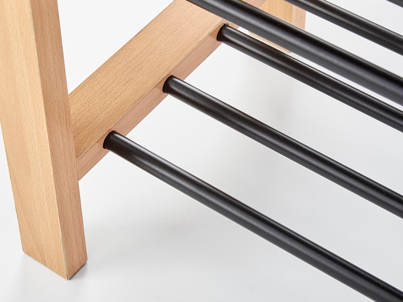 Shoe shelf Houston 967 (Solid wood + Black)