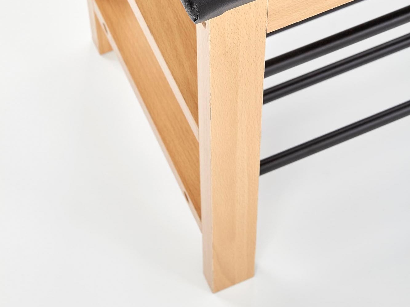 Shoe shelf Houston 967 (Solid wood + Black)